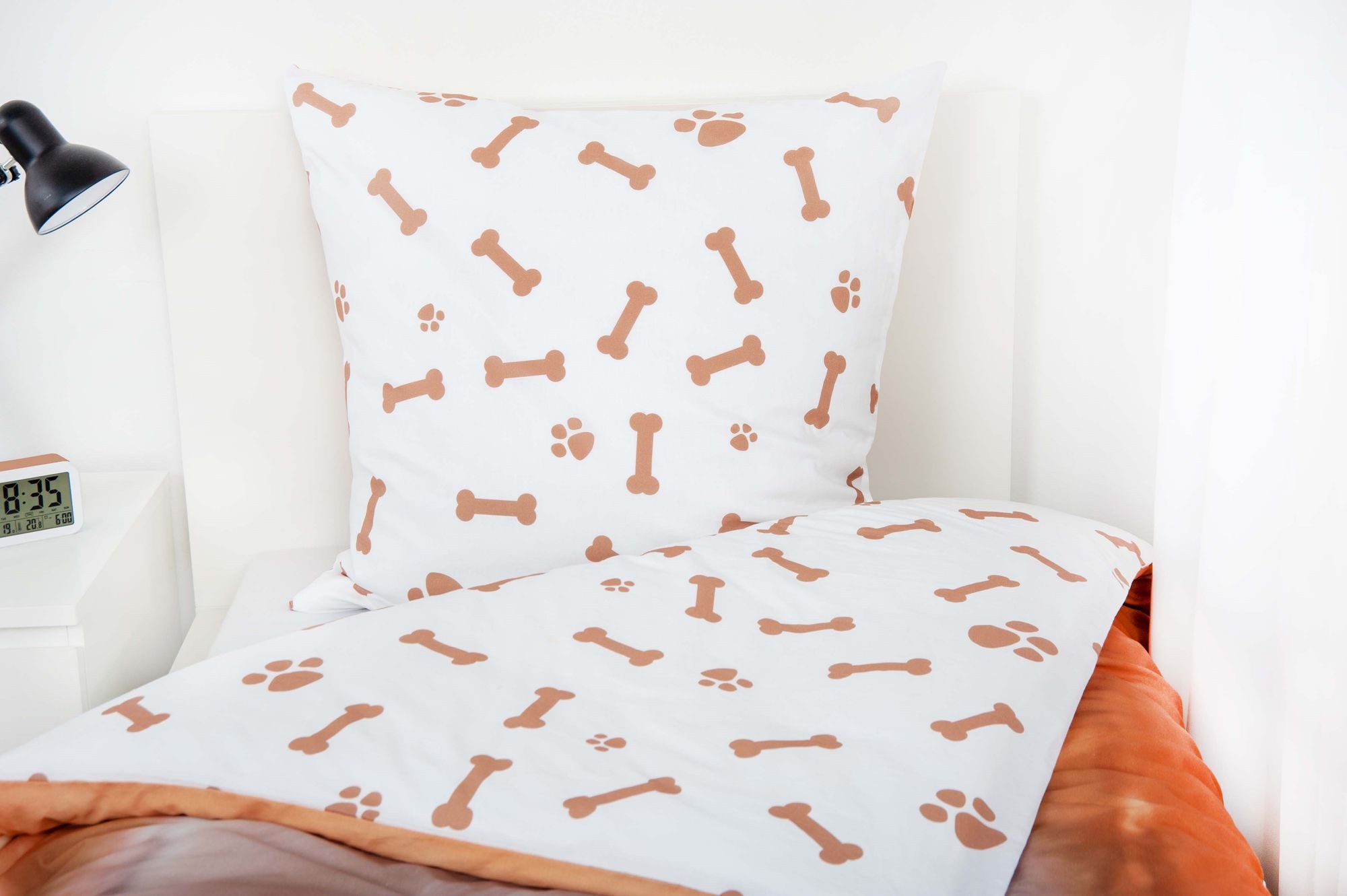 Herding Kinderbettwäsche Bettwäsche Set mit Hund Welpe 135 x 200 cm 80 x 80 cm 100% Baumwolle, 2 teilig, Langlebig – Bild 4 von 5