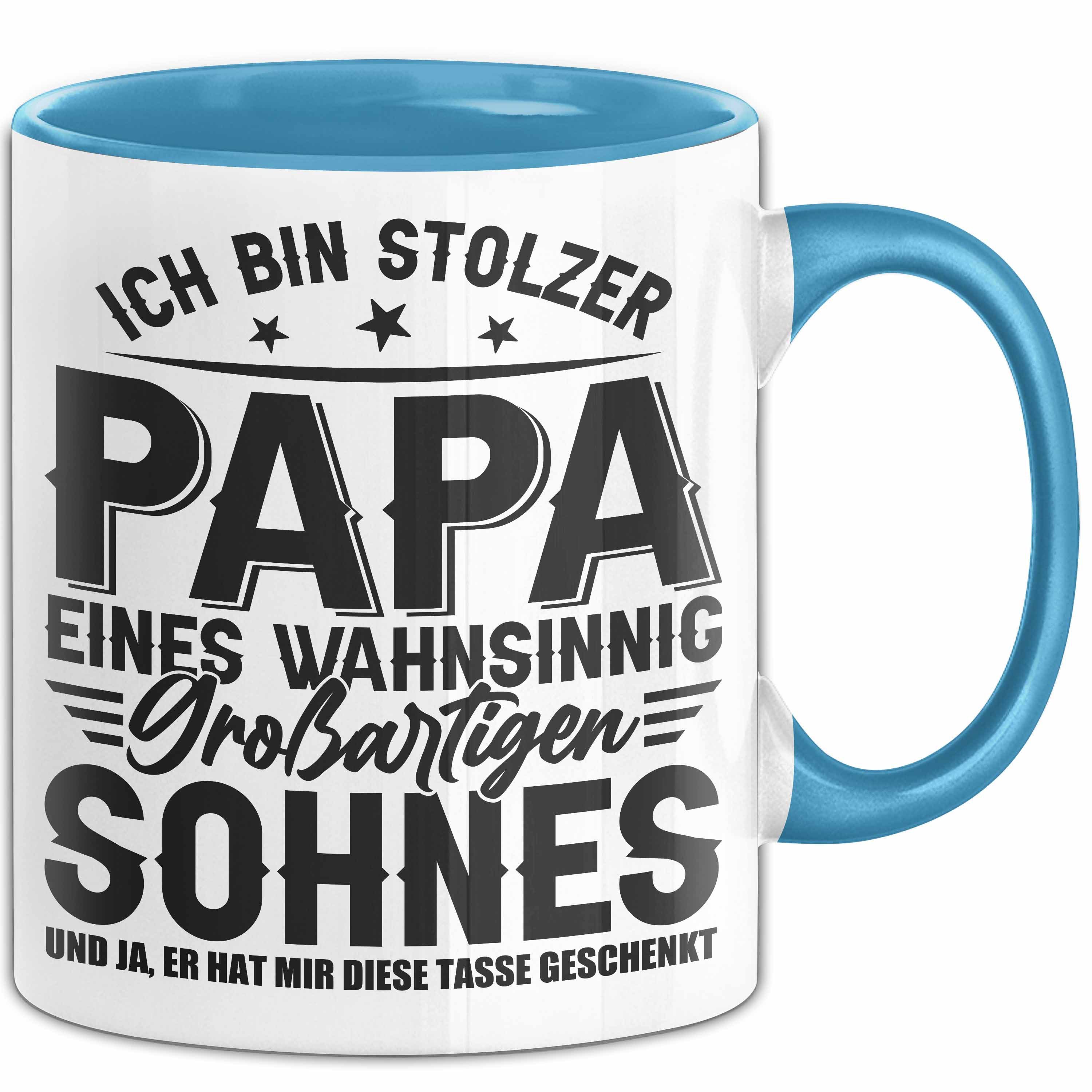 Tasse Papa Tasse Geschenk Ich Bin Stolzer Papa Eines Großartigen Sohnes Gesc