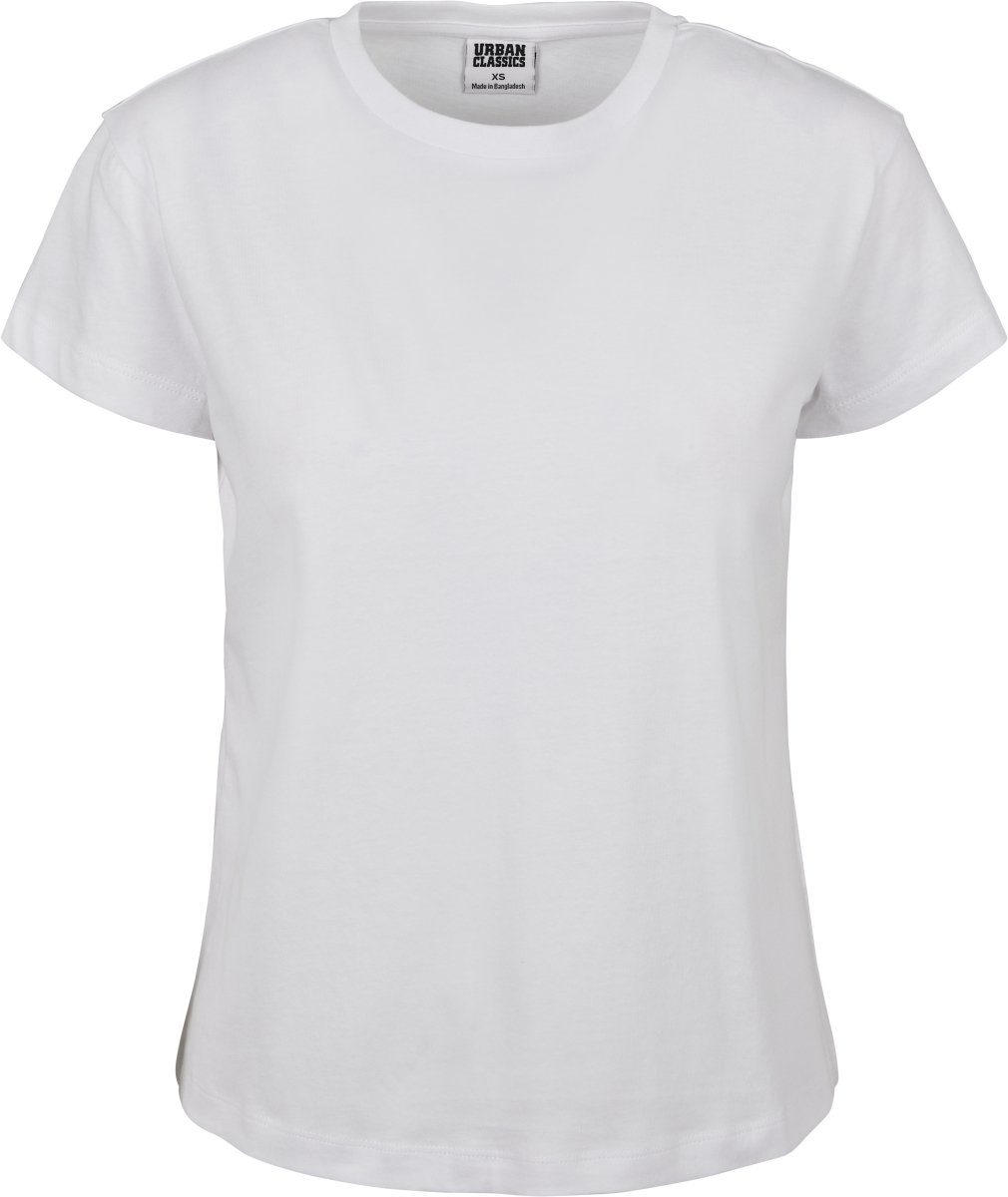 URBAN CLASSICS T-Shirt Damen Ladies Basic Box Tee (1-tlg) white