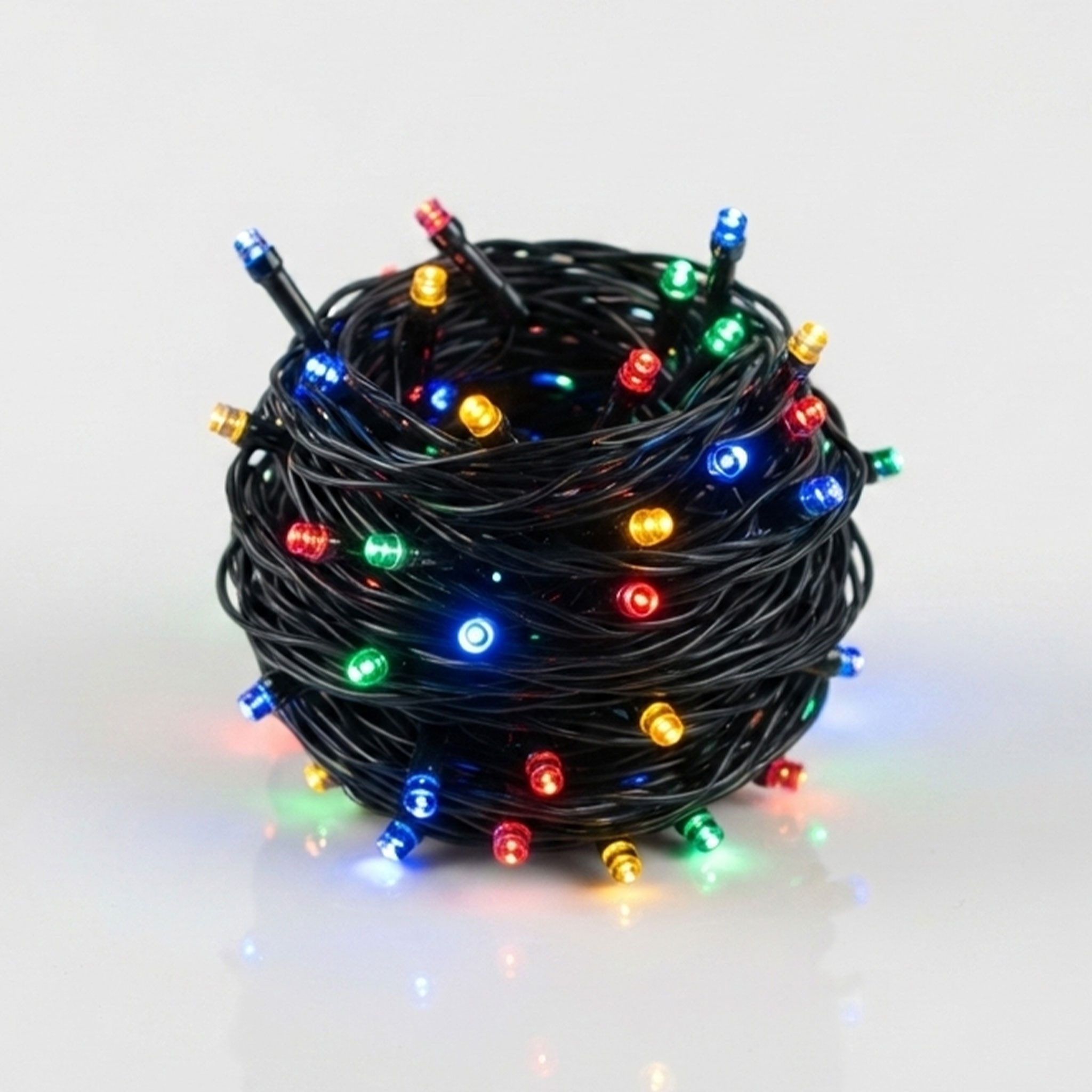 Spetebo Lichterkette LED Weihnachts Lichterkette bunt - 40 LED, 40-flammig, Deko Beleuchtung für Außen