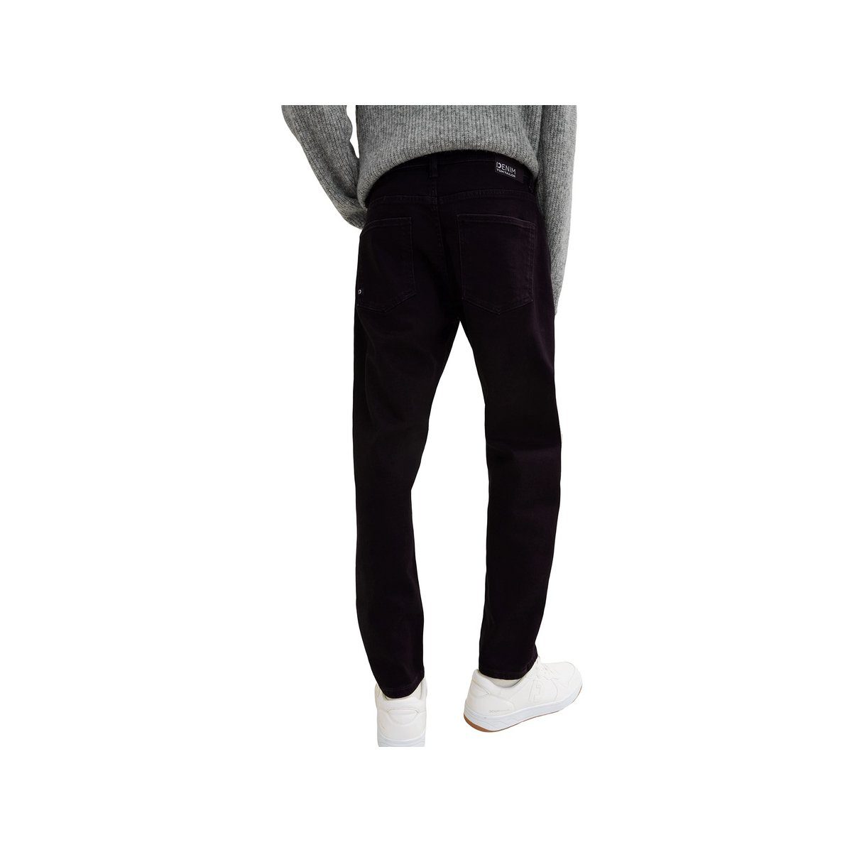 TAILOR Straight-Jeans (1-tlg) schwarz TOM fit regular