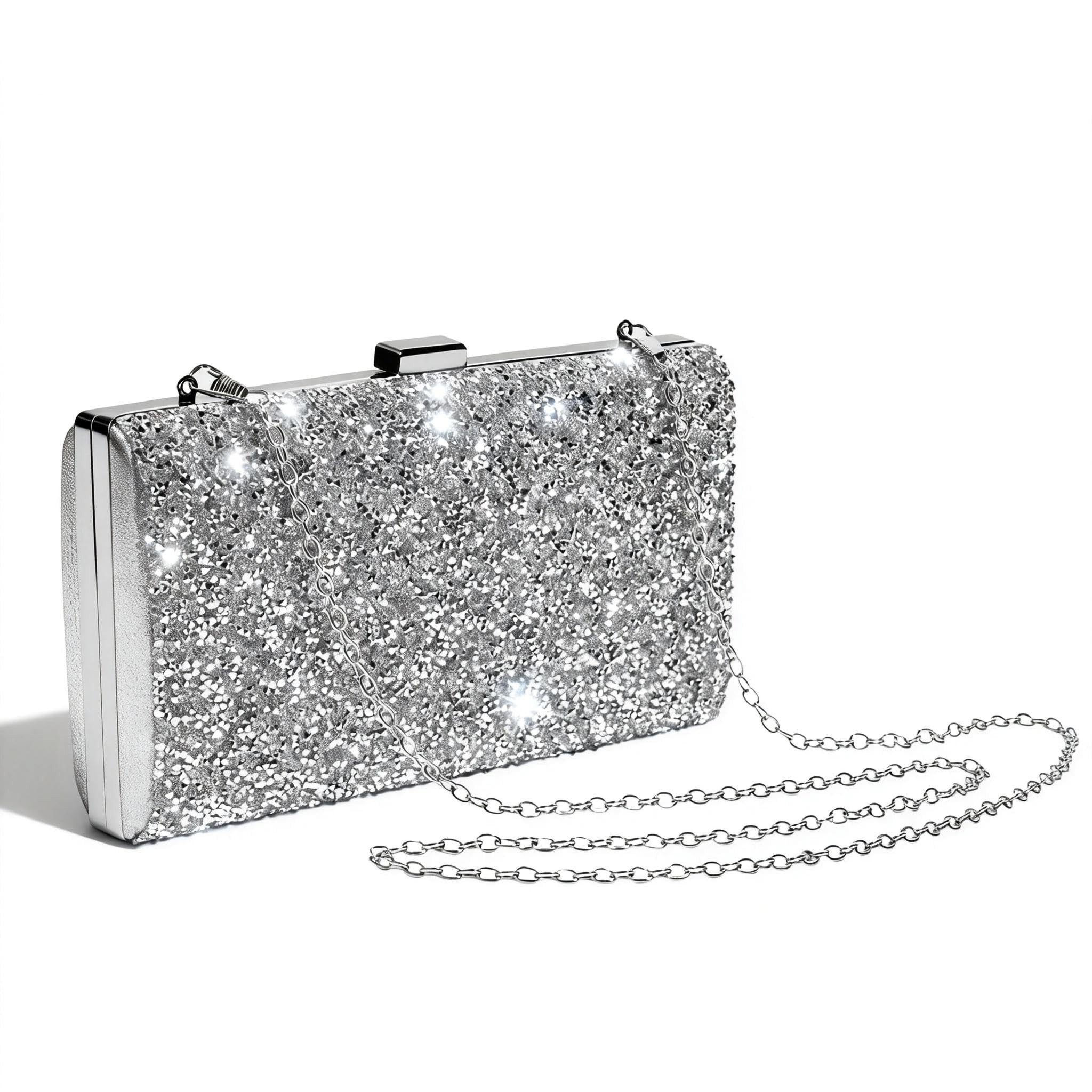 nsihing Abendtasche Damen-Strass-Abendtasche, funkelnde Clutch, ideal für Hochzeiten, Partys, Bälle und Cocktailpartys
