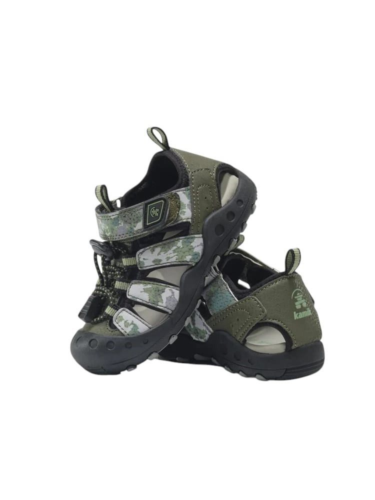 Kamik Crab (wasserdichtes Synthetikleder) olive Kinder Sandale