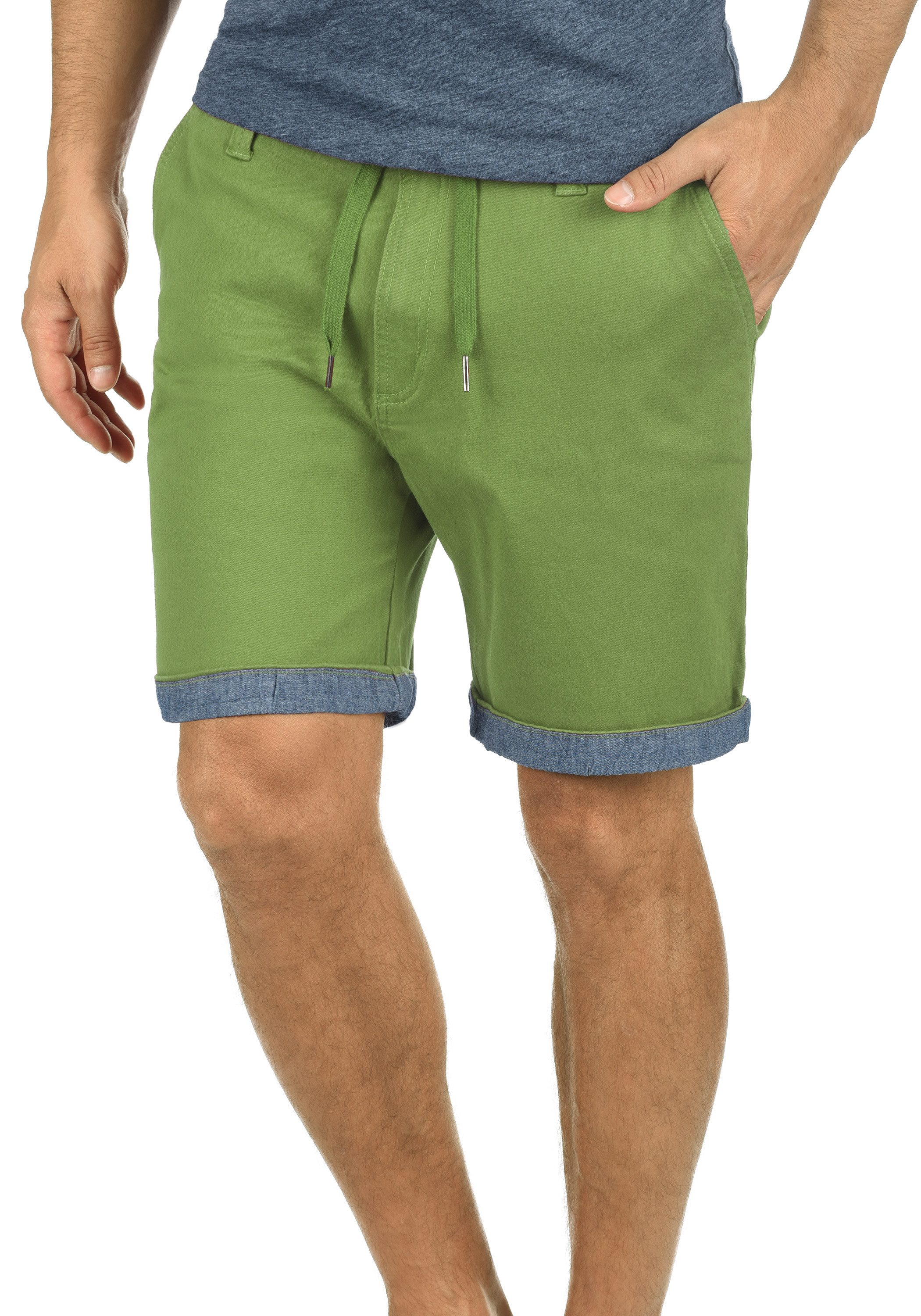 !Solid Chinoshorts SDLagoa Kurze Hose mit umgeschlagbaren Hosenbeinen in Kontrastfarbe
