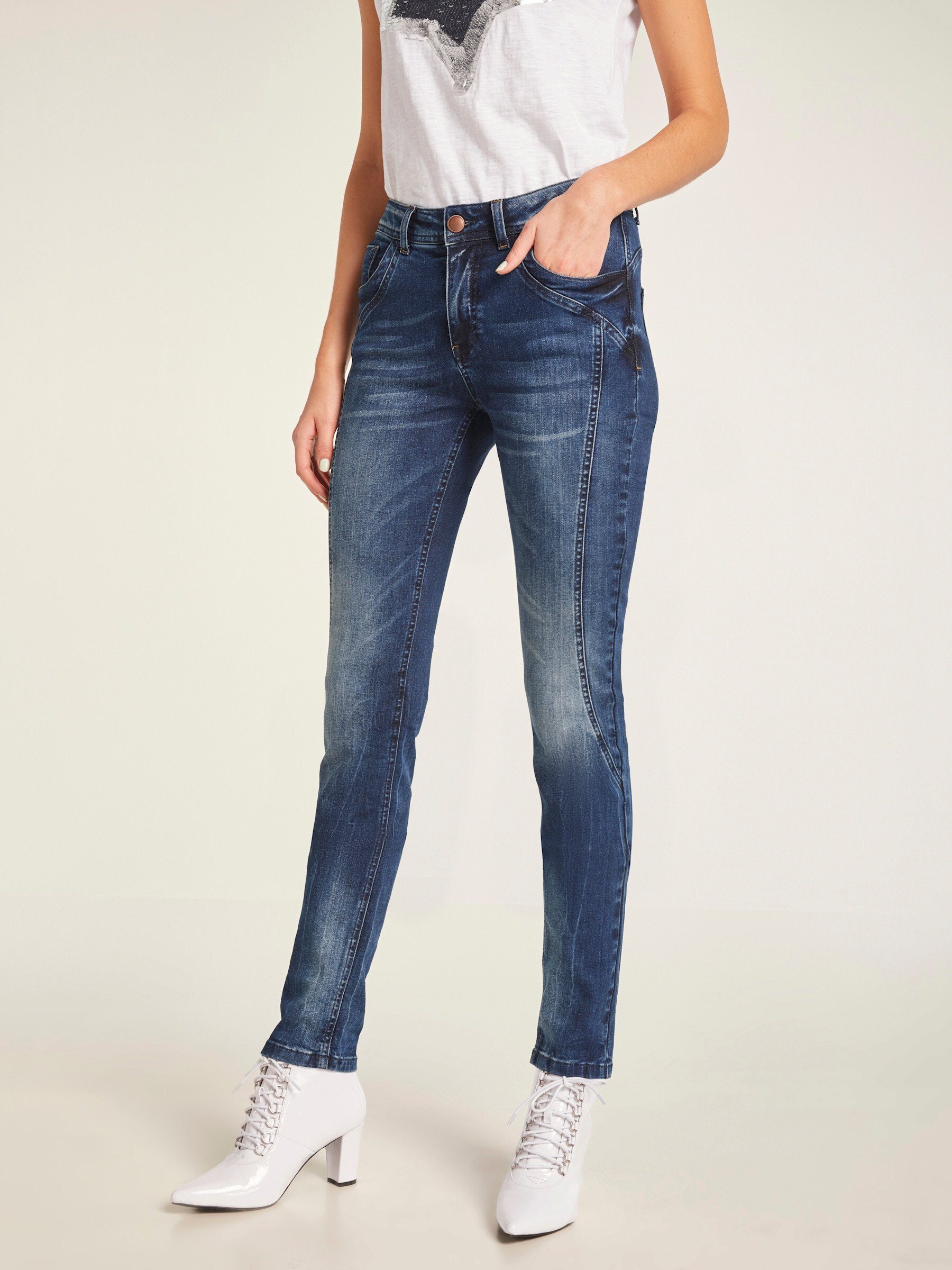 heine Bequeme Jeans Röhrenjeans günstig online kaufen