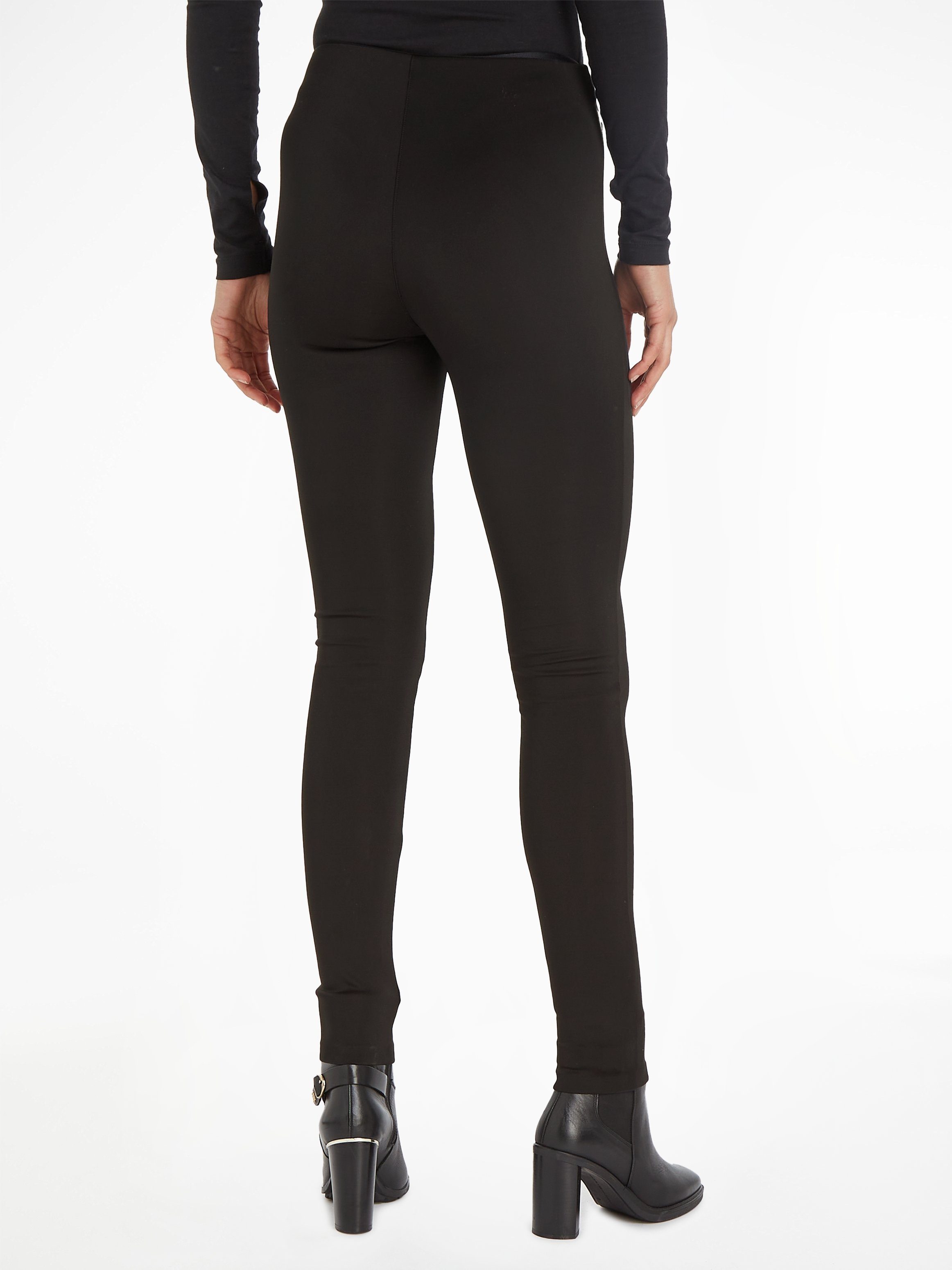 KNIT Ck-Black mit Leggings Calvin Beinabschluss Reißverschluss TECHNICAL LEGGING Klein am