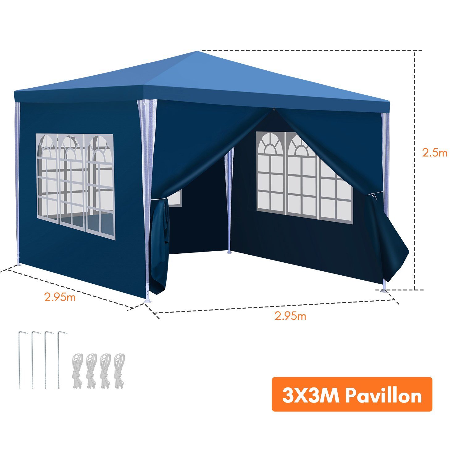 Clanmacy Pavillon Pavillon Markt Wasserfest Grillen günstig online kaufen