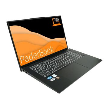PaderBook Plus i77 Notebook (43,90 cm/17.3 Zoll, Intel Core i7 1360P, Iris Xe Graphics G7, 500 GB SSD, fertig installiert & aktiviert)