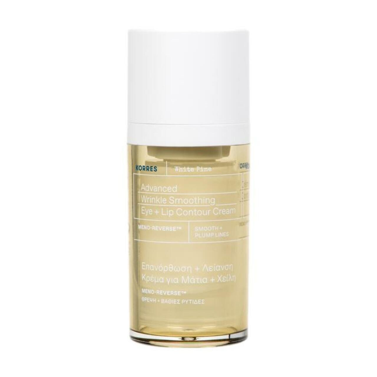 Korres Augencreme White Pine Meno Revers Glättende Augen-und Lippenkonturcreme, für Alle Hauttypen