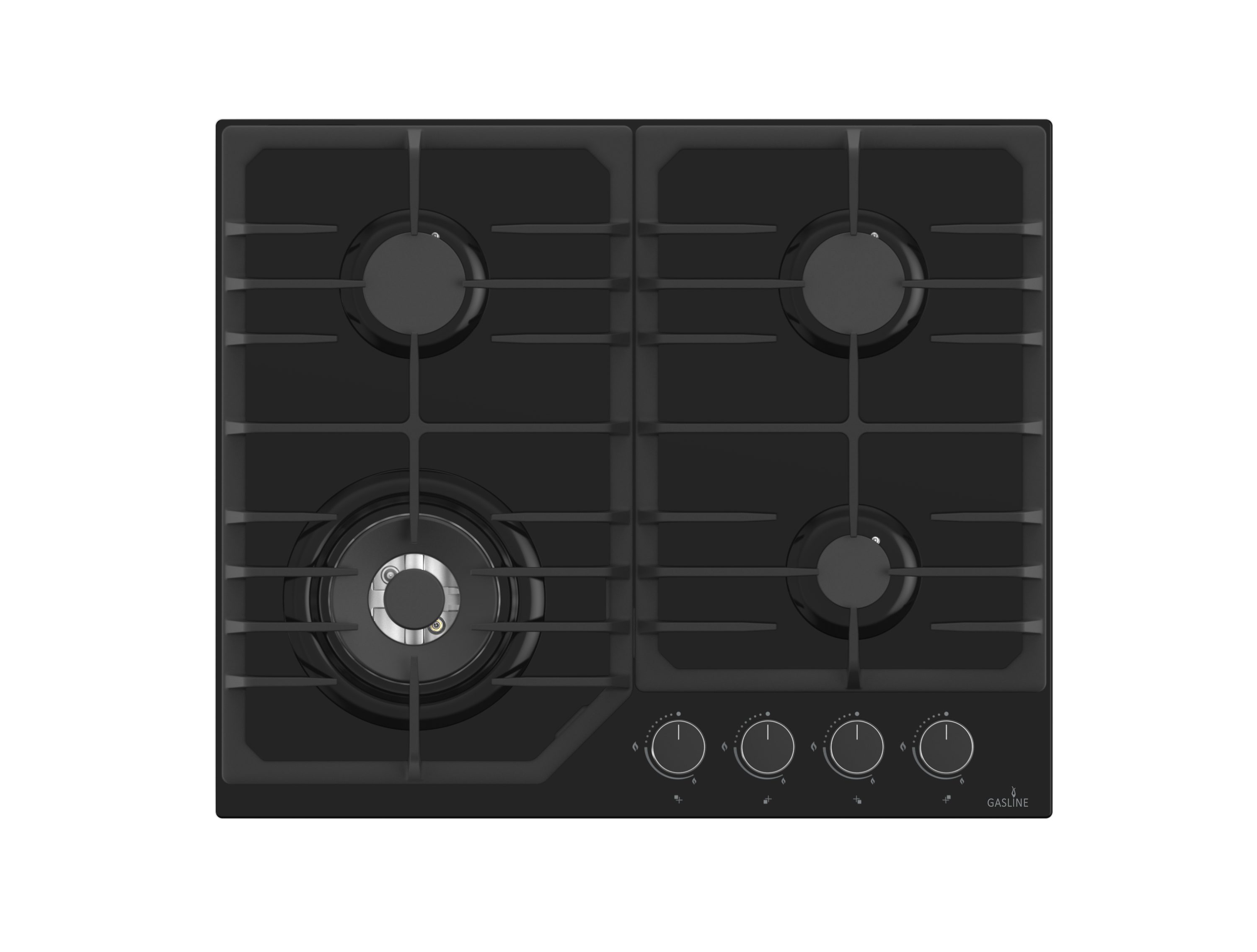 Gasline Backofen-Set Gasline Einbaubackofen GB850FIX+GAG60GLWG Gaskochfeld Glaskeramik 60cm – Bild 2 von 5