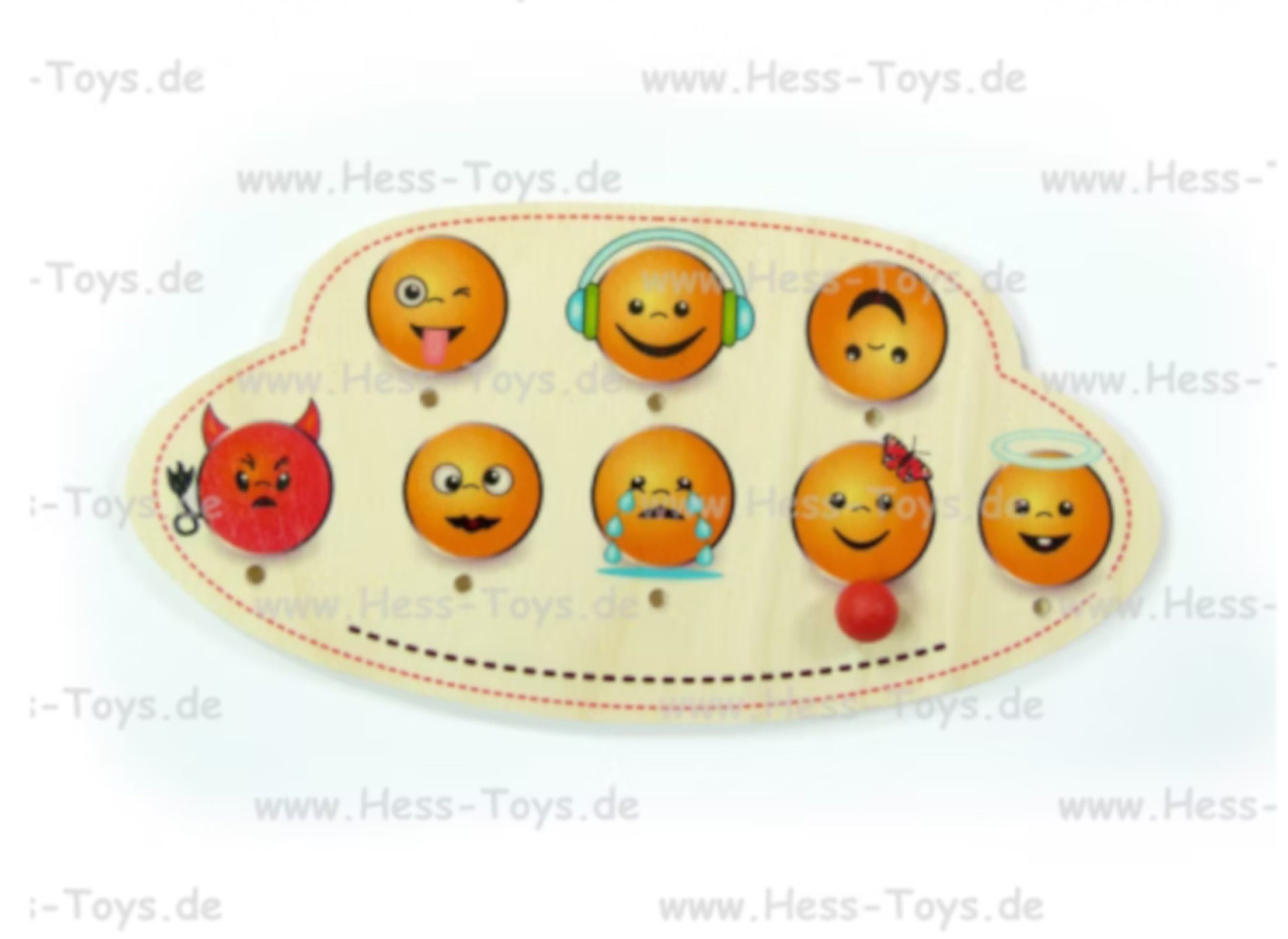 HESS SPIELZEUG Hinweisschild Türschild Kinderzimmer Emojis 15446, (1 St), mit Namenszeile