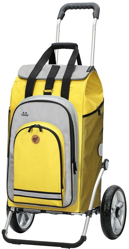 Andersen Einkaufstrolley Royal Hydro 2.0, 62 l, mit HängFix zum Anhängen an den Einkaufswagen gelb