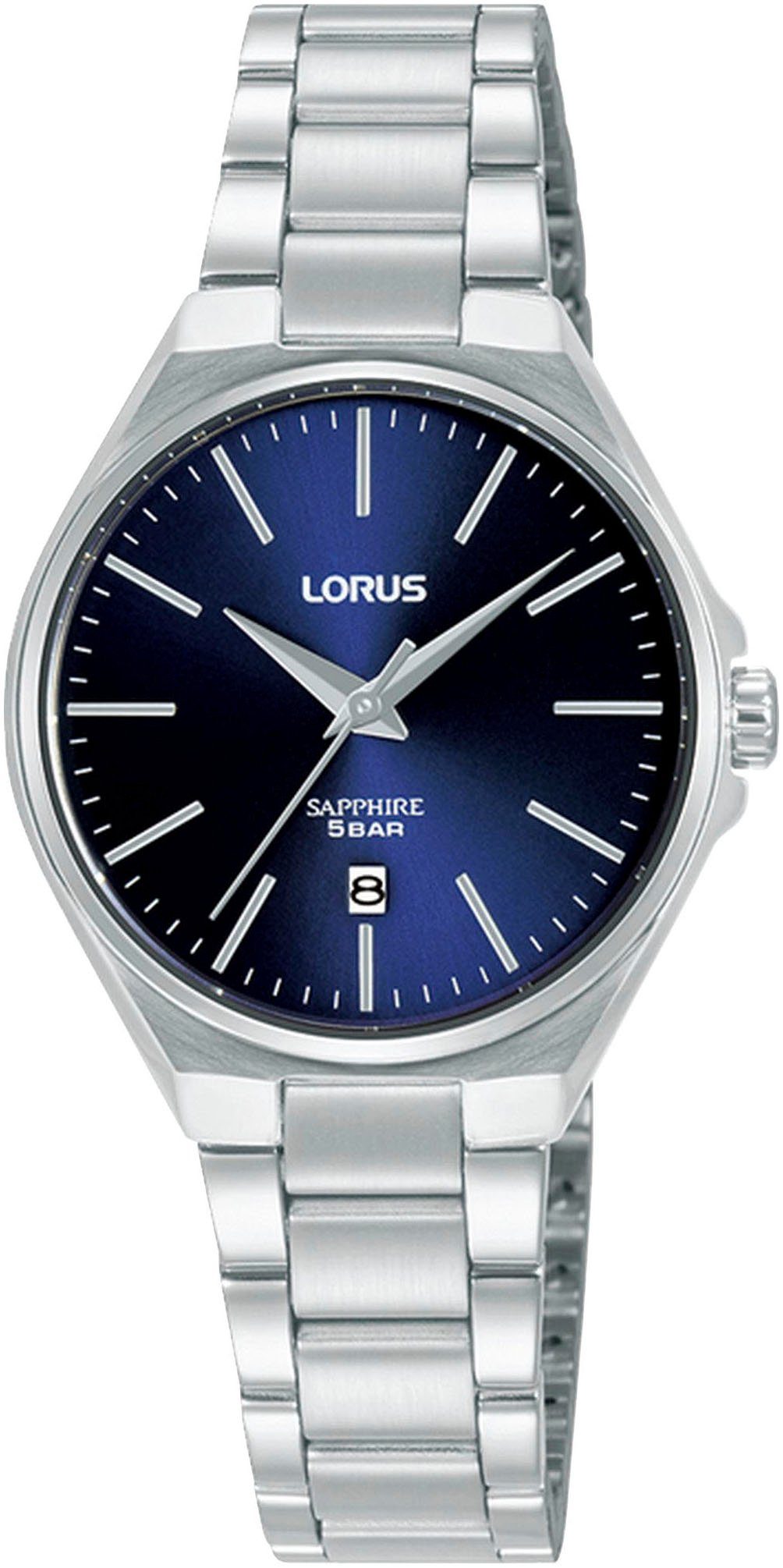 LORUS Quarzuhr RJ267BX9, Armbanduhr, Damenuhr, Saphirglas Edelstahlarmband günstig online kaufen