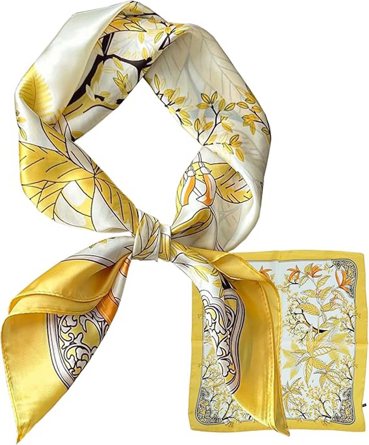 Zaewry Seidentuch Damen 70 * 70cm Schal Quadratisch Bandana Tuch