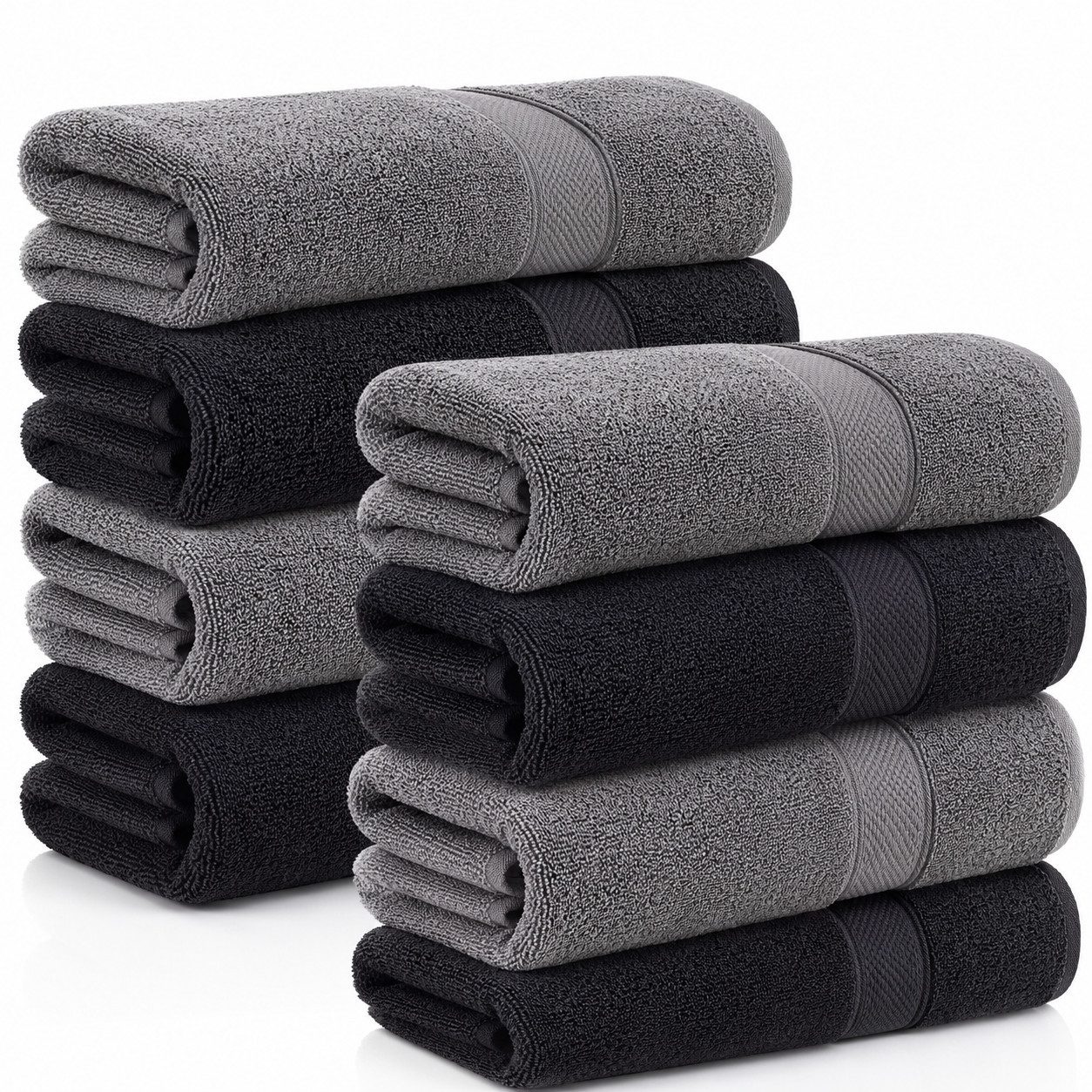Komfortec Handtuch Set 50x100 cm aus 100 % Baumwolle, Frottee (Packung, 8-St), Handtücher Set, Weich, Towel