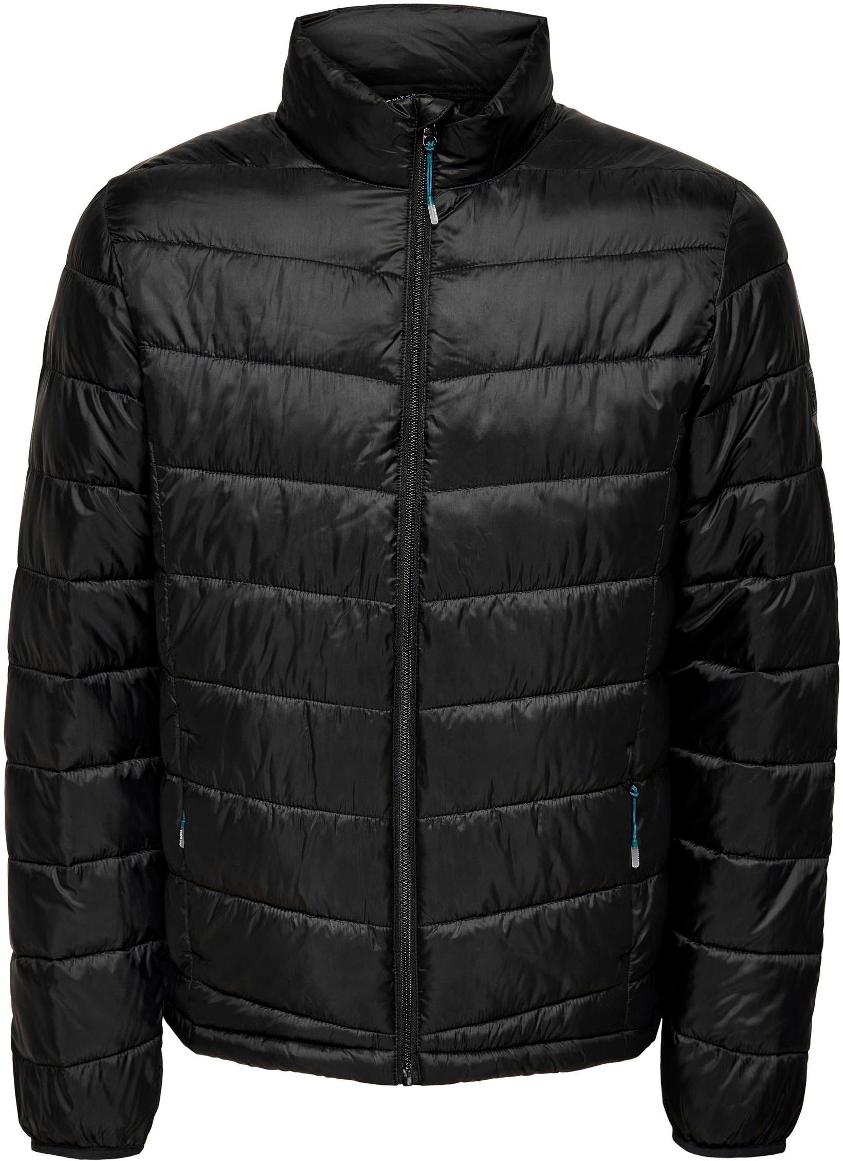 PUFFER ONLY NOOS QUILTED Steppjacke ONSCARVEN SONS Black & OTW