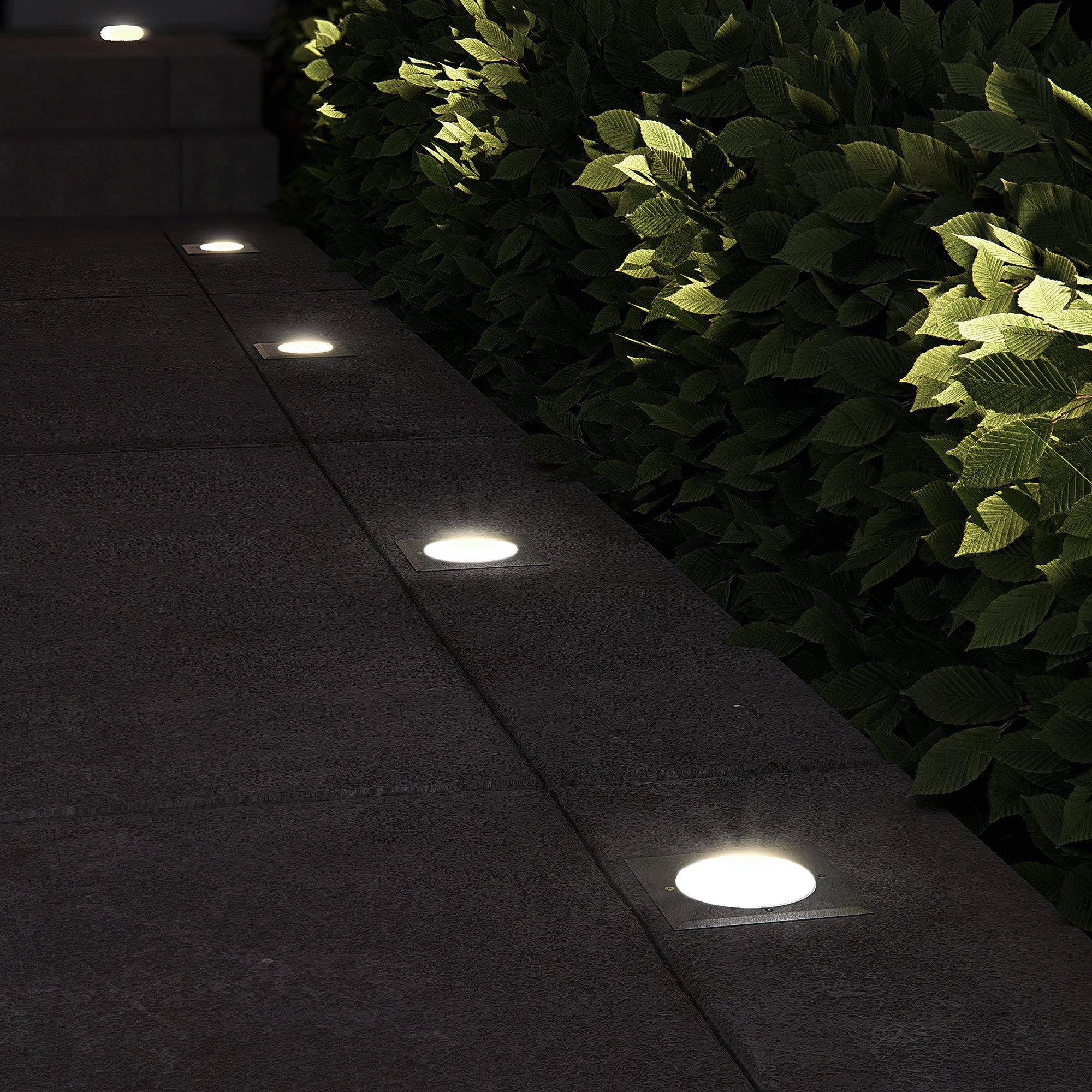 SSC-LUXon LED Gartenstrahler Bodeneinbaustrahler quadratisch VIROK günstig online kaufen