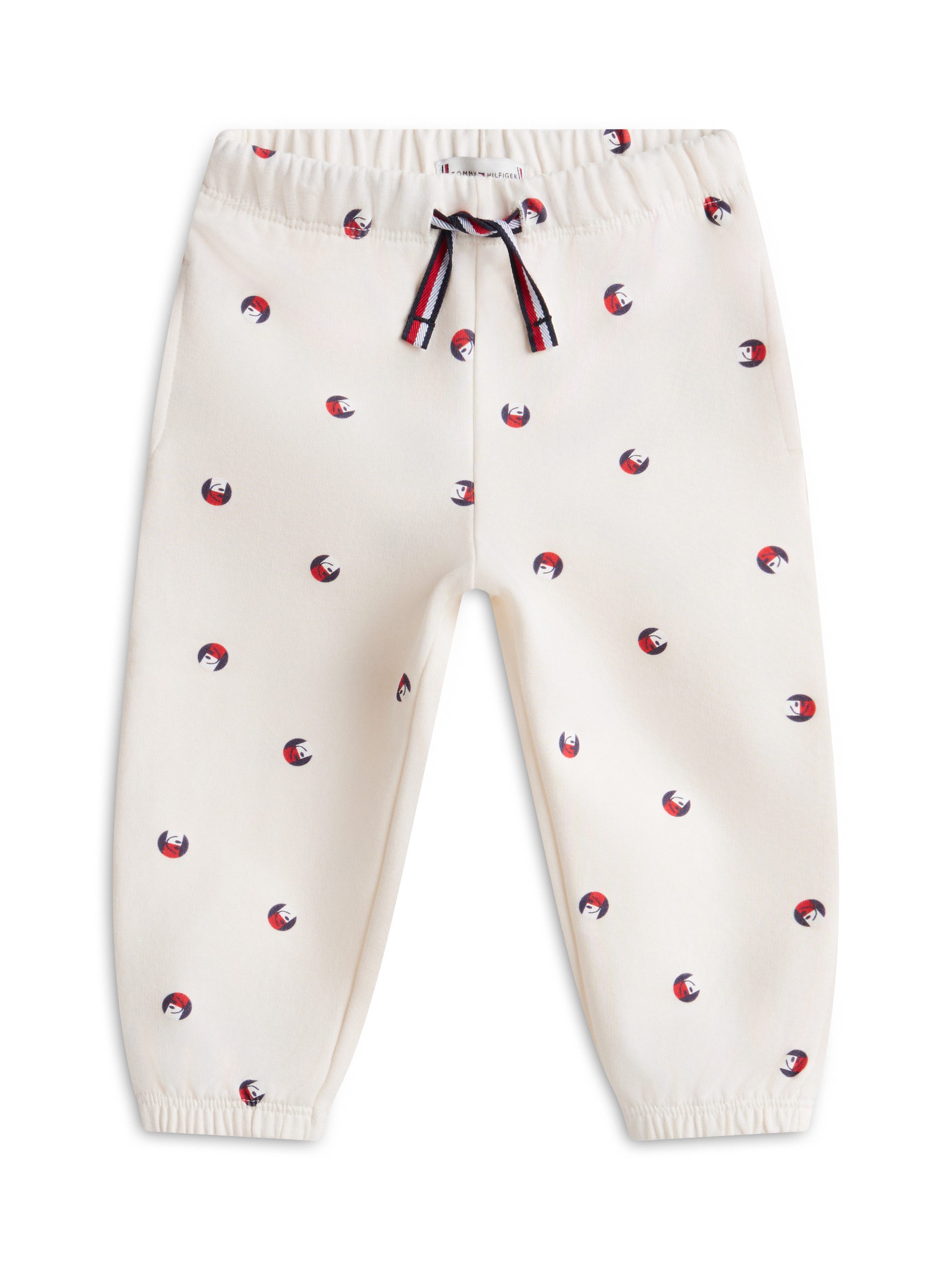 Tommy Hilfiger Sweathose ALLOVER PRINTED SWEATPANTS Regular fit mit elastischem Bund für Babys