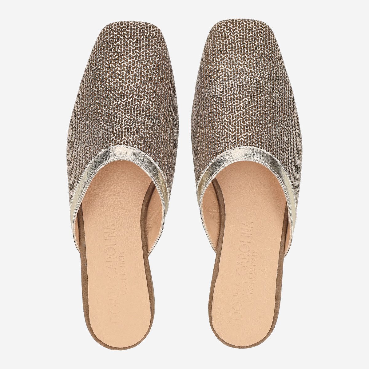 Donna Carolina Donna Carolina ALGI PALM 57.475.448-001, Sandaletten, Gold, Damen Sandalette