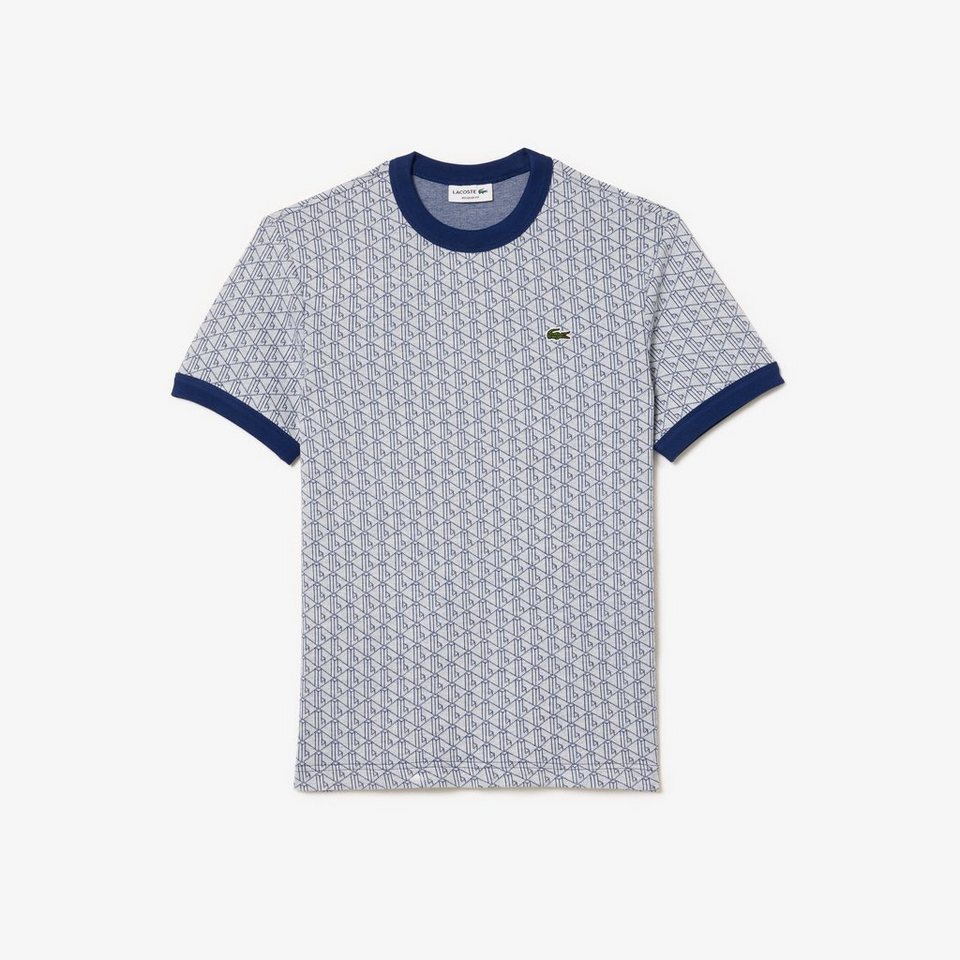 Lacoste T-Shirt Jacquard T-Shirt mit Monogramm