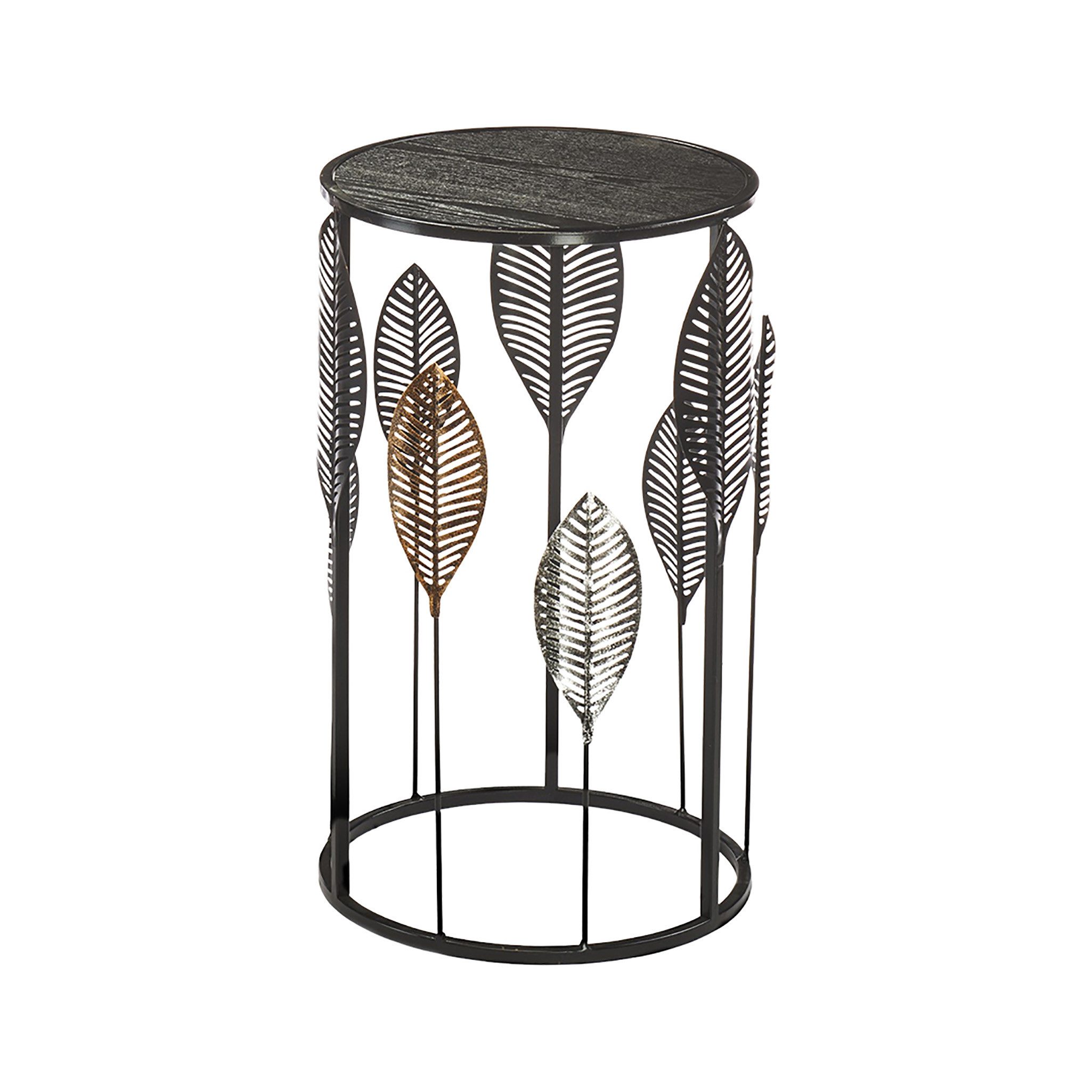 Kobolo Beistelltisch Tisch Dekotisch - PIANTA - aus Metall und Holz Gr1 (1- günstig online kaufen