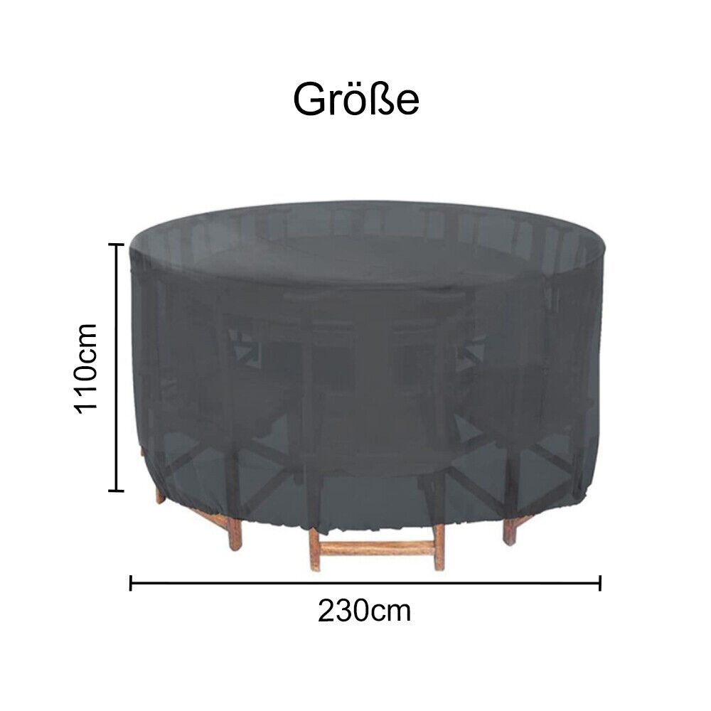 Youyijia Gartenmöbel-Schutzhülle Abdeckung für Gartenmöbel Rund Gartentisch günstig online kaufen
