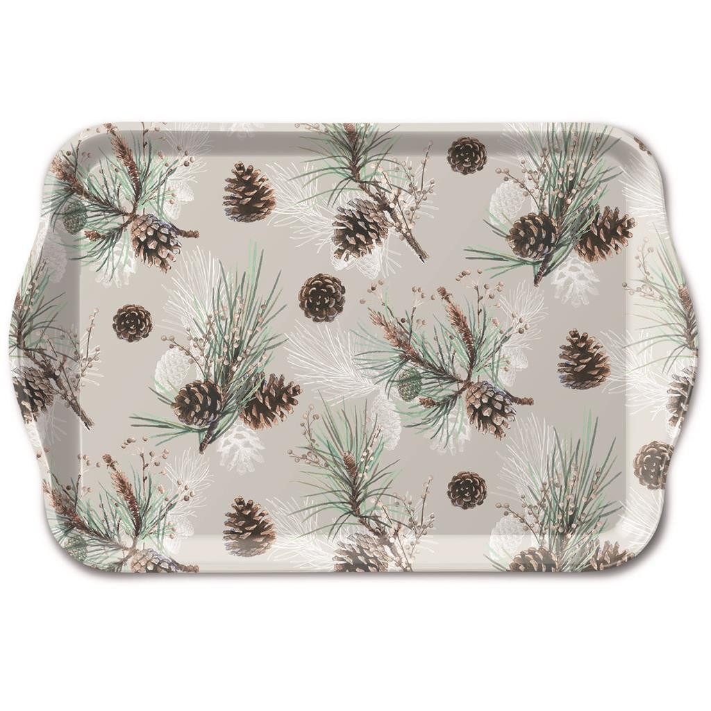 Ambiente Papierserviette Weihnachten – Tray Melamine – Tablett – Format: 13 x 21 cm – Pine