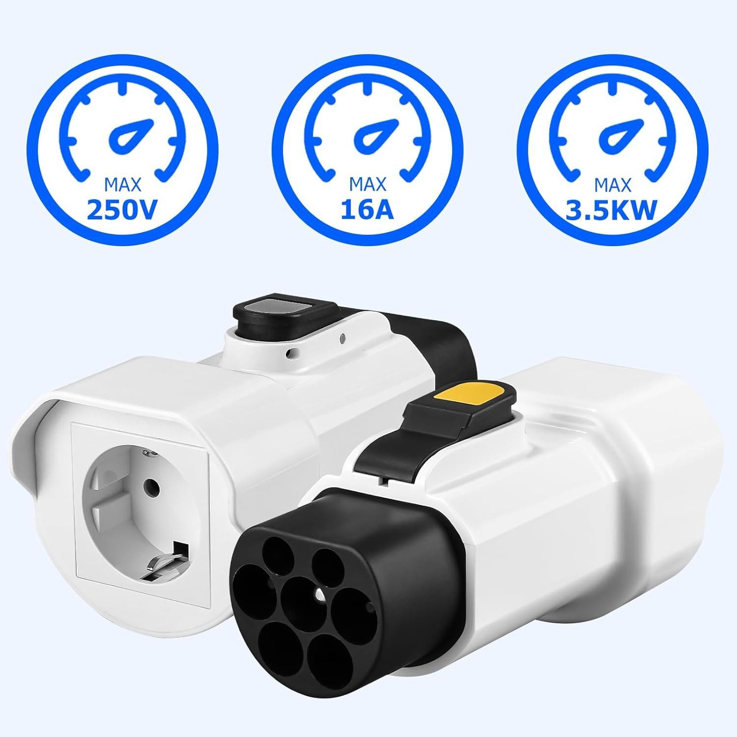 FELIXLEO Elektroauto-Ladestation 2 auf Schuko Adapter 220V 16A 3,5KW Ladesäule, 1-St. – Bild 2 von 5
