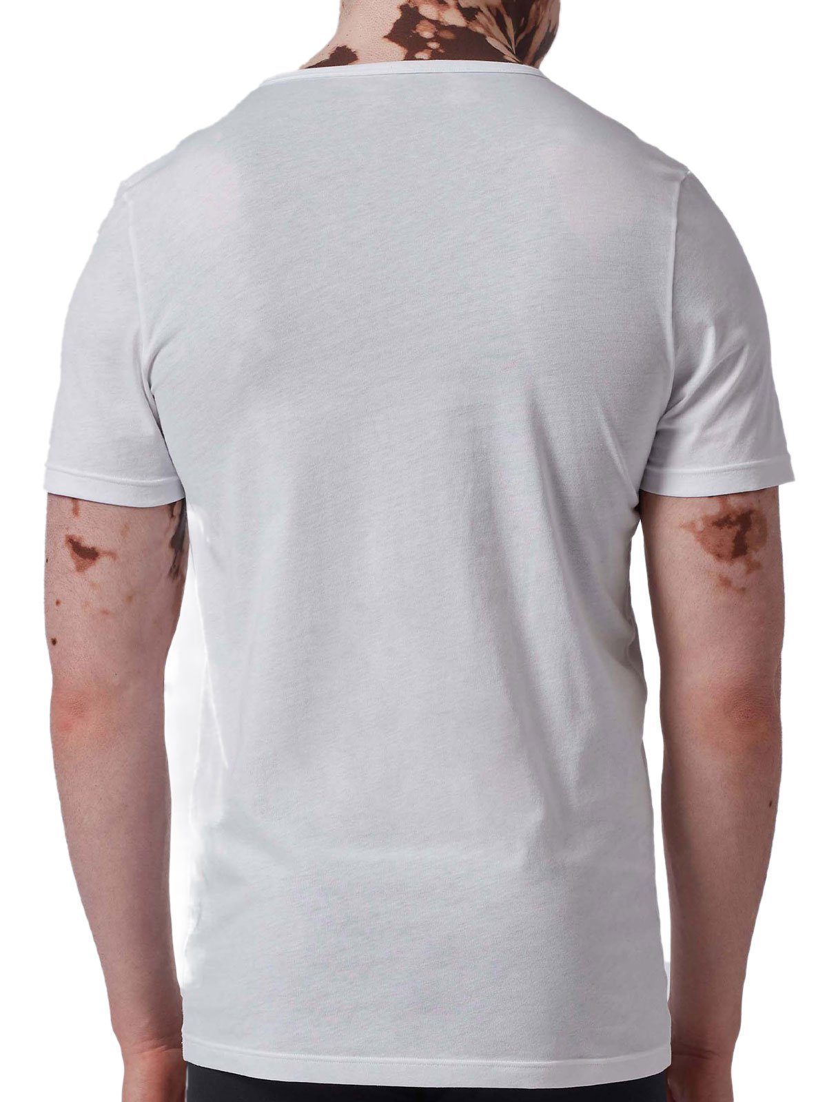 Skiny Unterziehshirt Herren V-Shirt kurzarm 2er Pack Shirt Multipack (Packung, 2-St) -