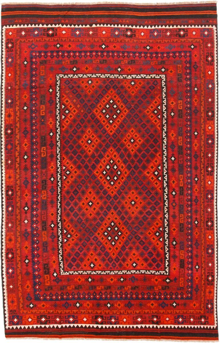 Orientteppich Kelim Afghan Antik 259x386 Handgewebter Orientteppich, Nain Trading, rechteckig, Höhe: 3 mm | Kurzflor-Teppiche