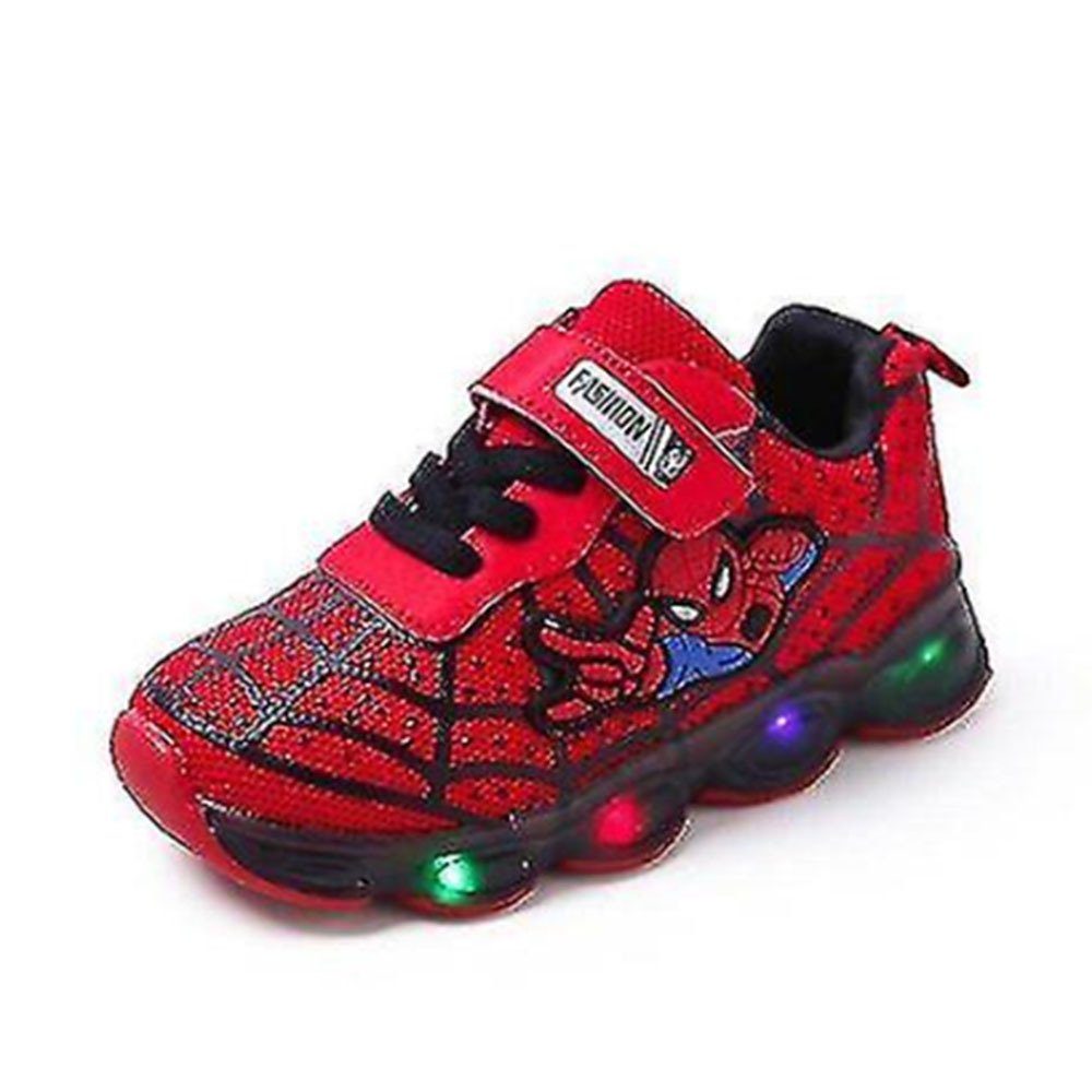 red Blitzlicht, Cartoon-Spinnennetz-Sneaker Blusmart Mit 23 Weiche, Sneaker Atmungsaktive,