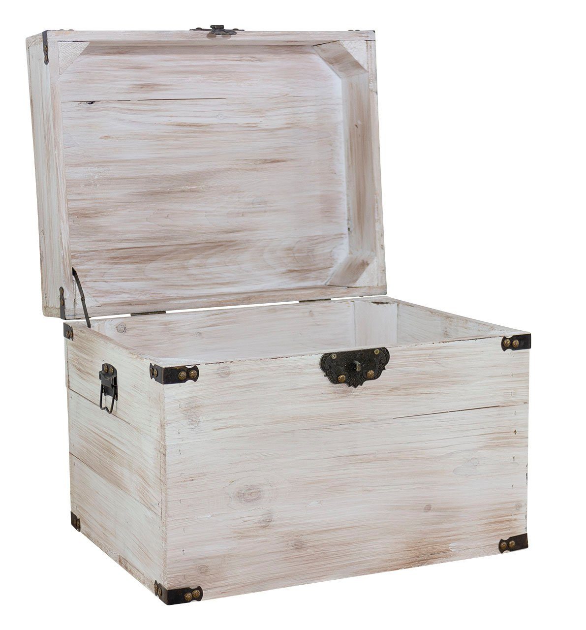 Kistenkolli Altes Land Allzweckkiste Holztruhe Elsa Shabby weiss (Spar-Set, 1er Set)