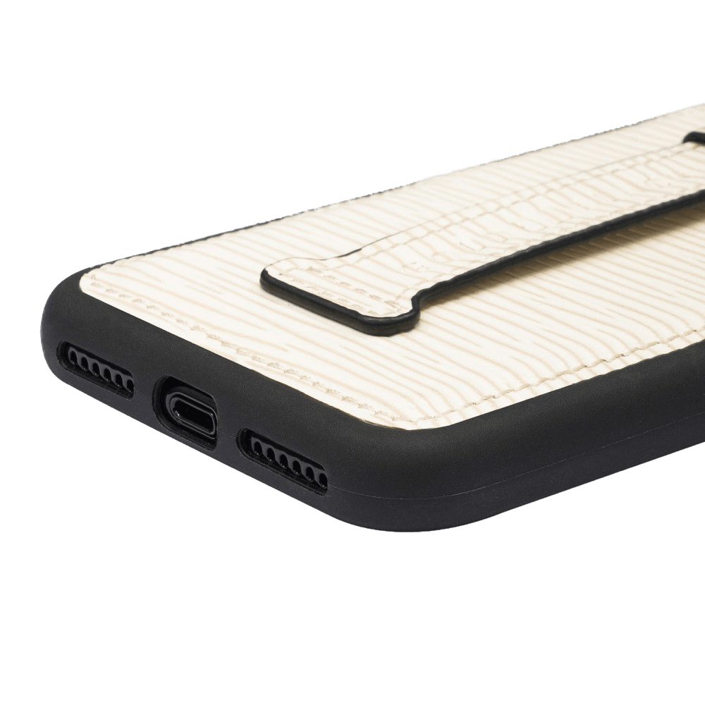 GOLDBLACK Handyhülle GOLDBLACK iPHONE 11 PRO LEDERHÜLLE MIT FINGERSCHLAUFE UNICO-Prägung