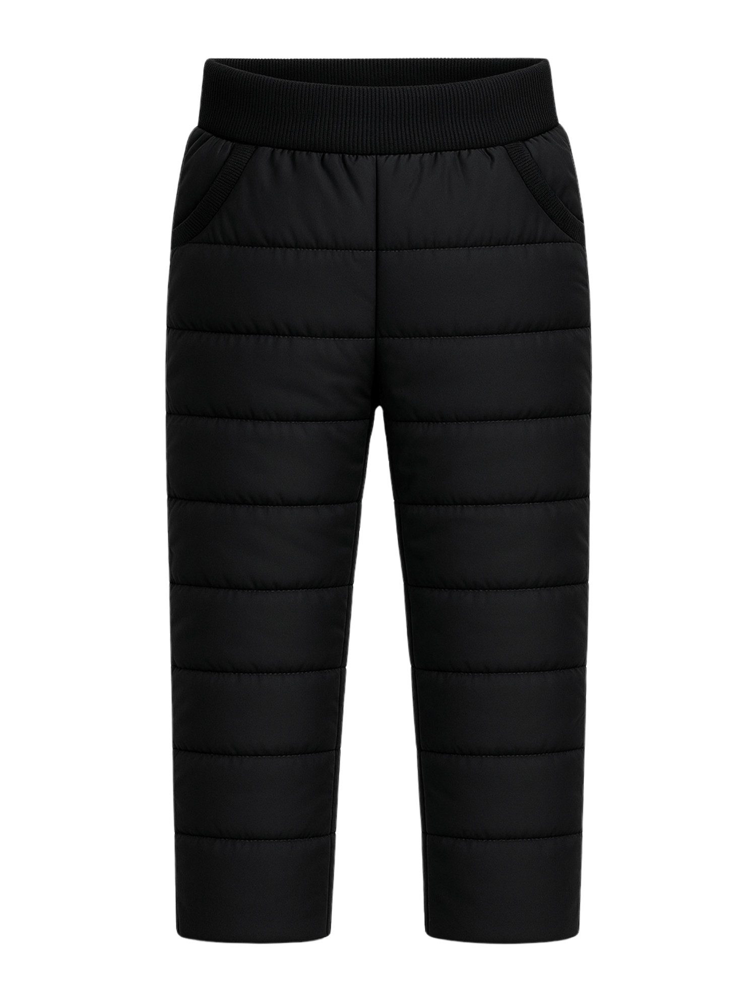 LEMONI Skihose Winterhose Schneehose Unisex - schwarz Elastikbund