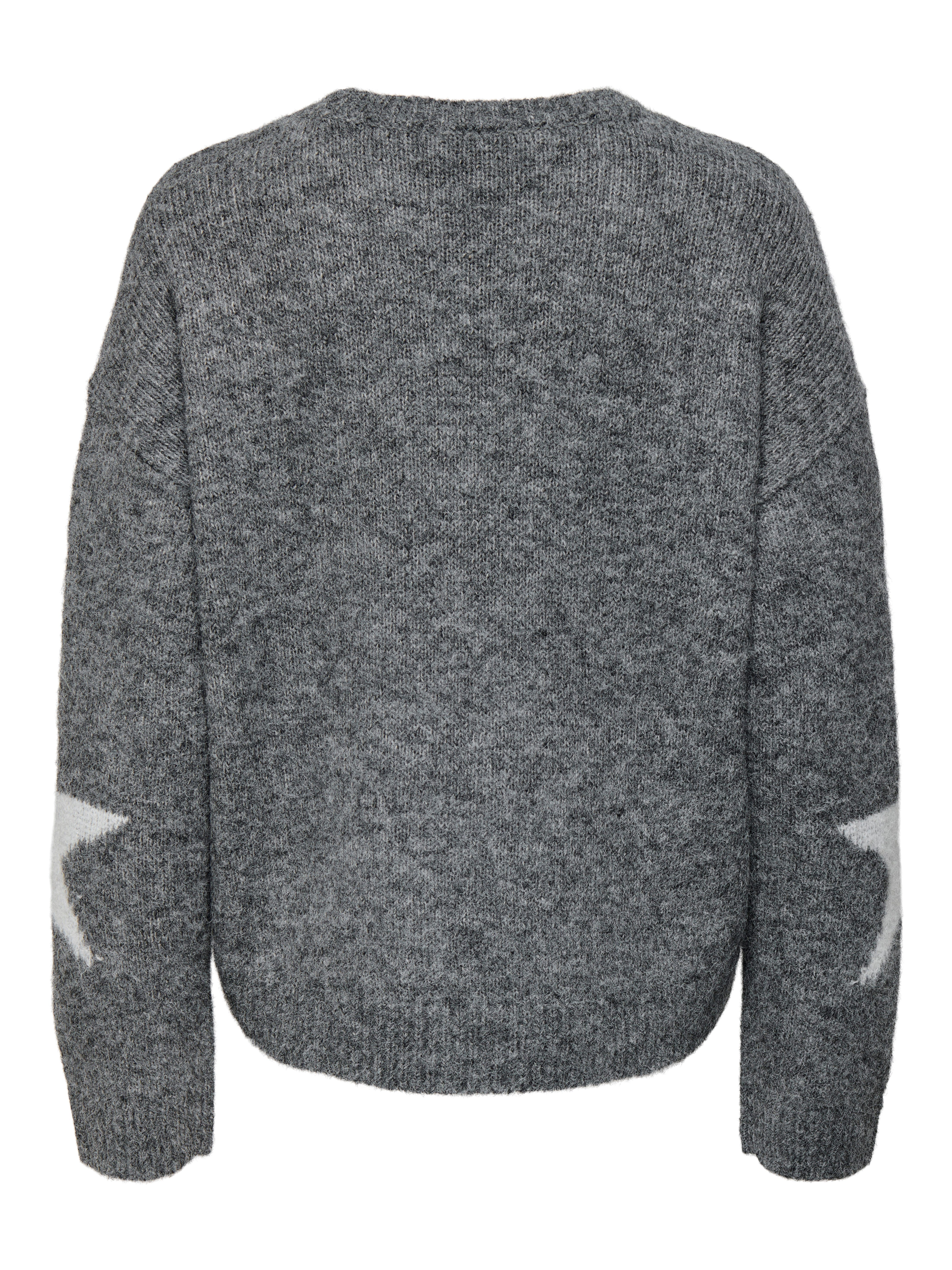 ONLY Strickpullover ONLAZU LS STAR O-NECK KNT