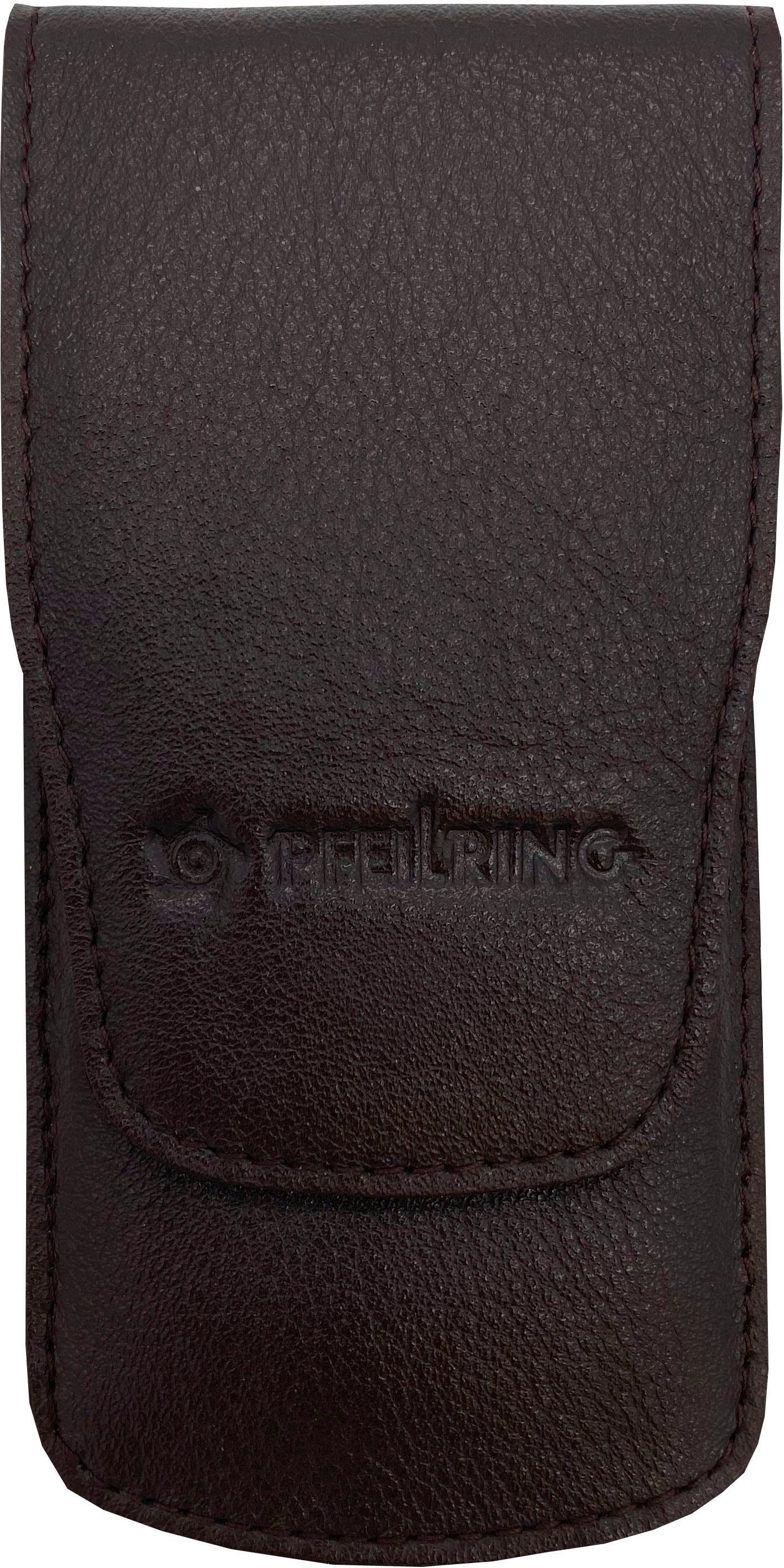 PFEILRING Maniküre-Etui, 4 tlg., braun Nappaleder