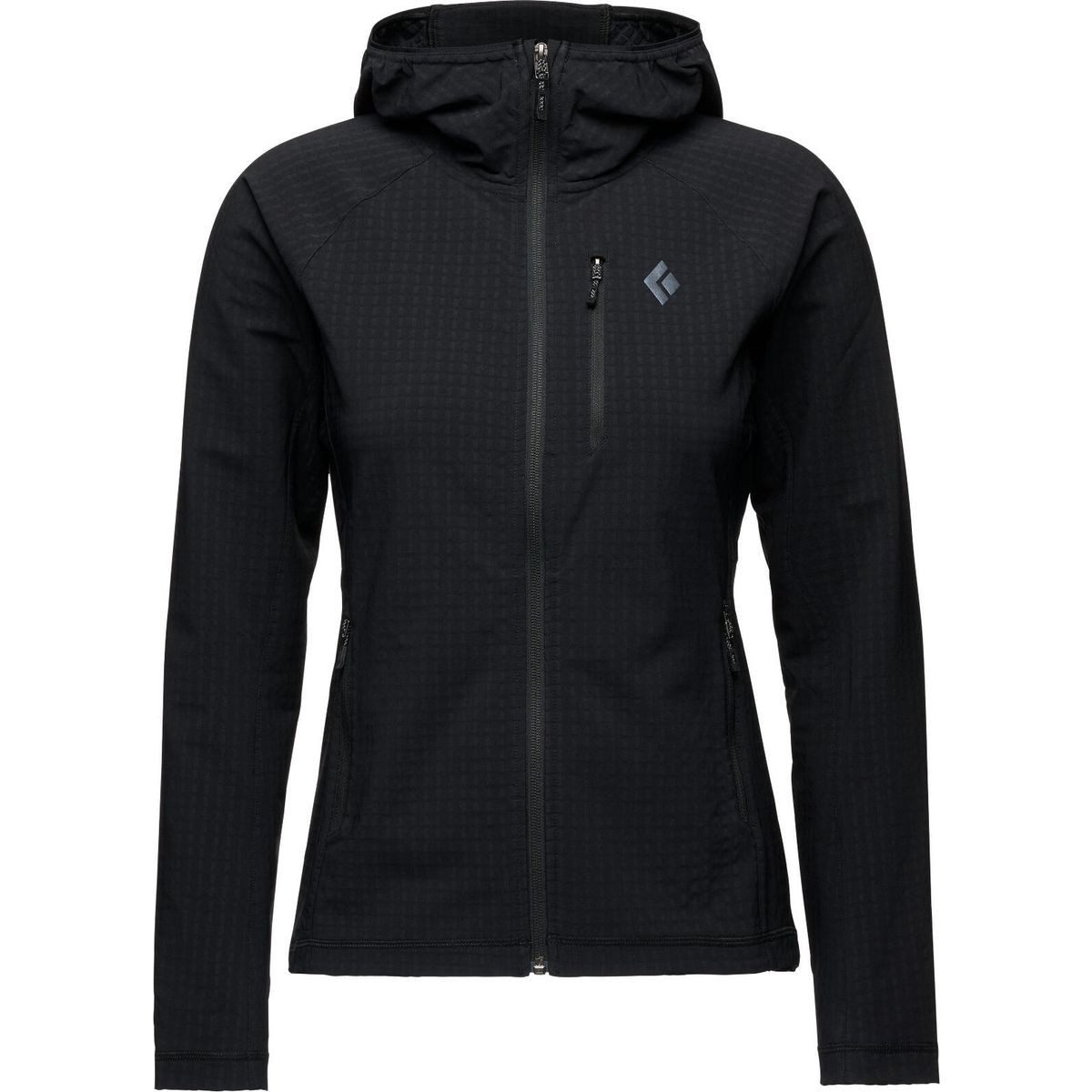 Black Diamond Sweatshirt W Coefficient Storm Full Zip Hoody Winddichte Damen-Fleecejacke mit praktischen Features für urbanen