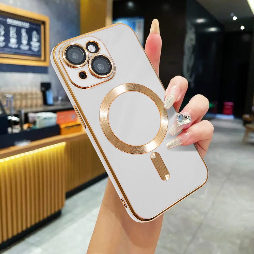 FITSU Handyhülle Hülle für iPhone 13 Handyhülle MagSafe kompatibel mit Kameraschutz 6,1 Zoll, MagSafe kompatible Schutzhülle für iPhone 13 Hülle Case Handyschale