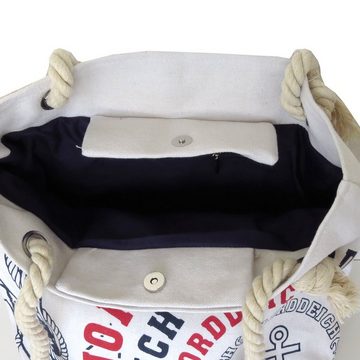 Sonia Originelli Umhängetasche City Shopper "Norddeich" Einkaufstasche Tasche Bag, kleine Innentasche mit Reißverschluss