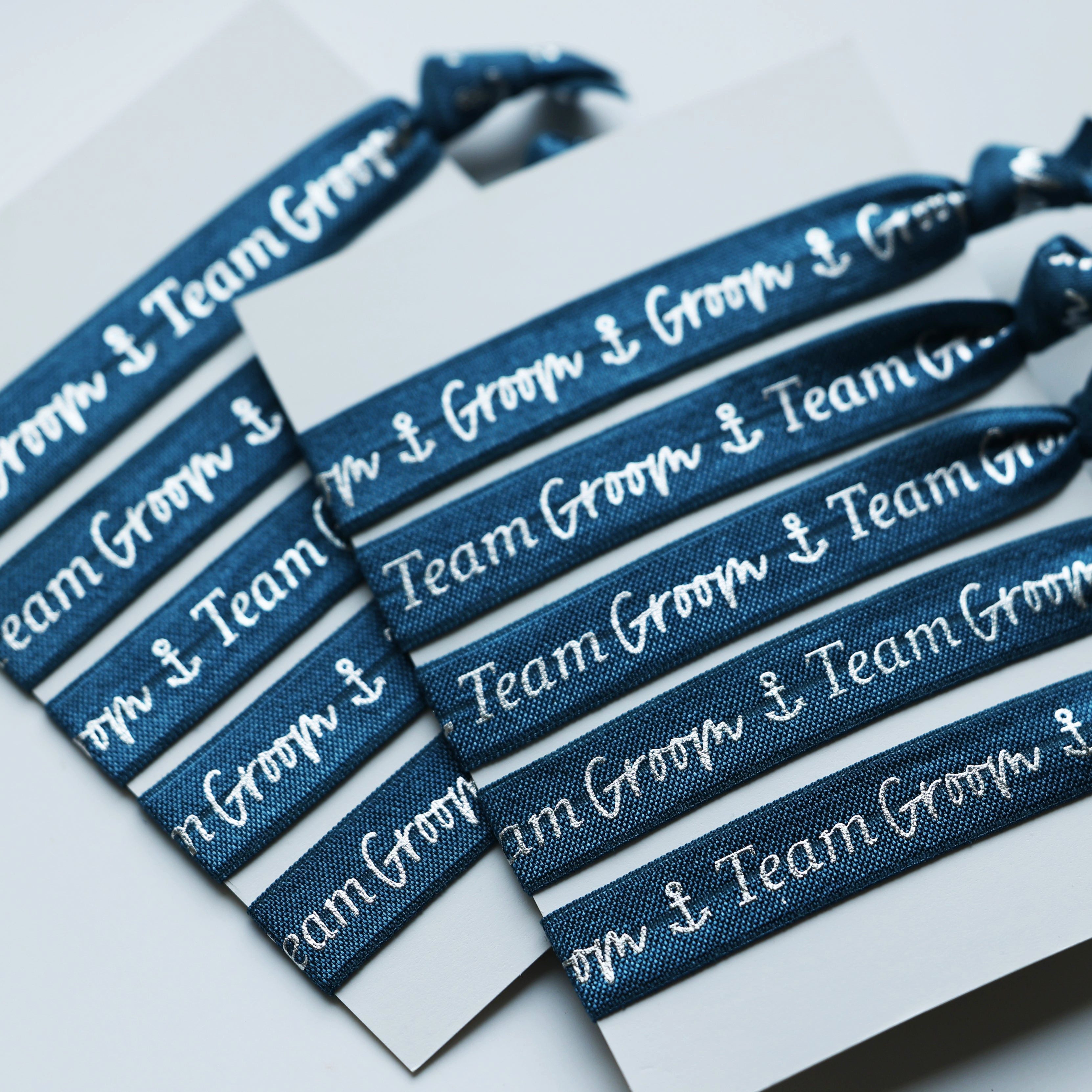 heaven+paper Armband Set Groom / Team Groom Armbänder, hochwertig verarbeitet & modernes Design (Set, 10-tlg., 10)