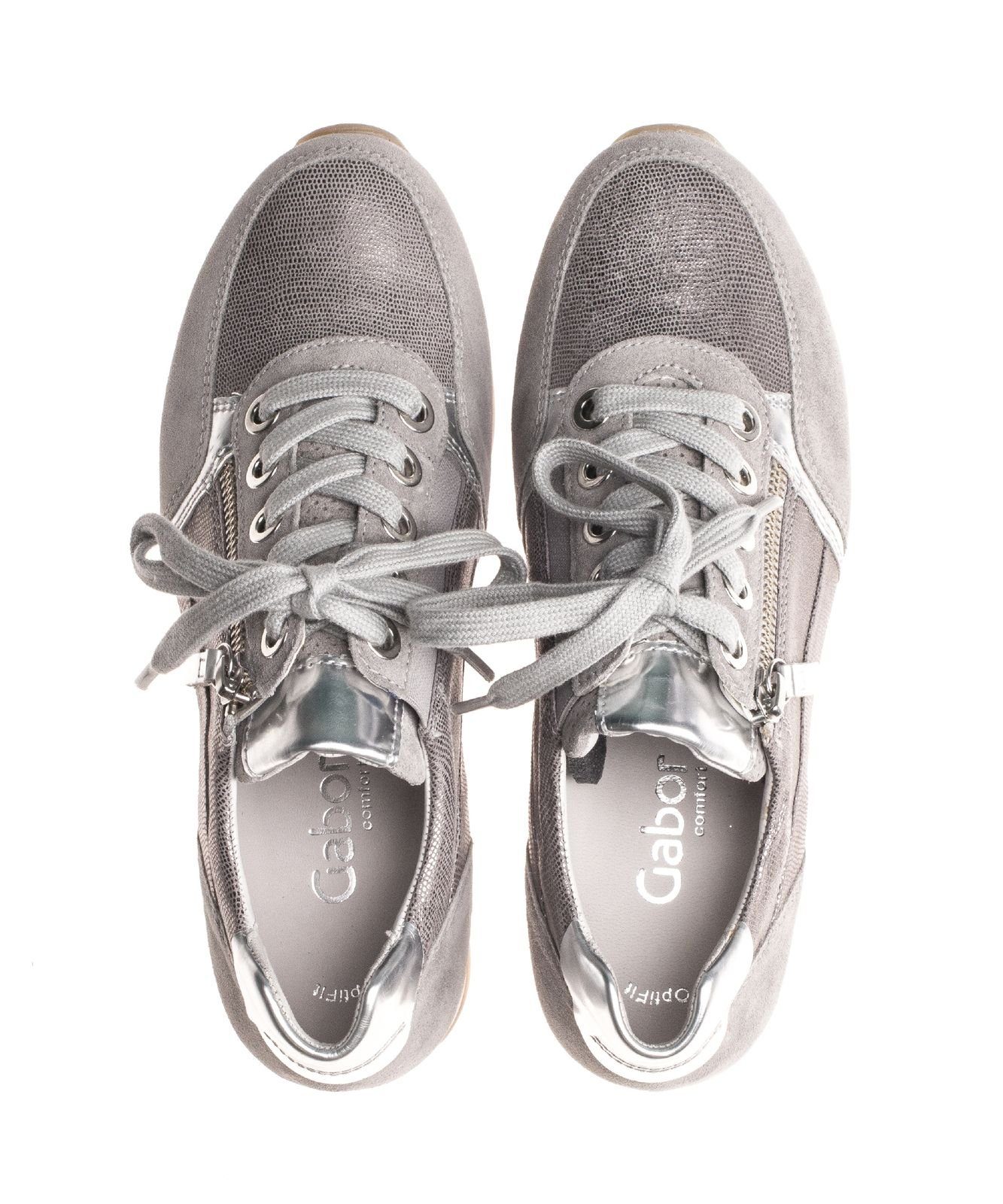 Gabor »Gabor Comfort Damen Sneaker 86.335.40 grau argento« Schnürschuh  online kaufen | OTTO