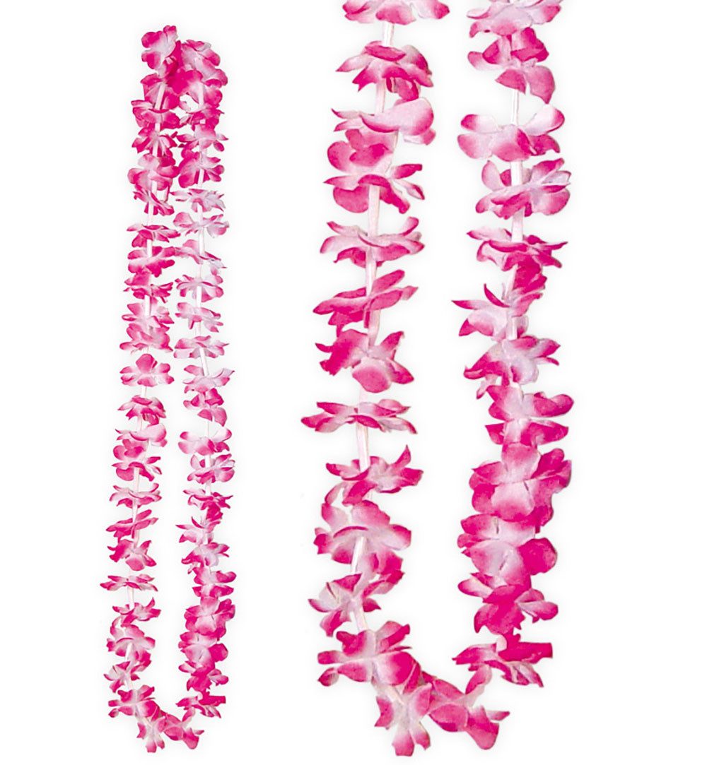 Fries Hawaii-Kostüm Hawaii Blumen Kette 50 cm bunt gemischt Karneval Fasching Halloween