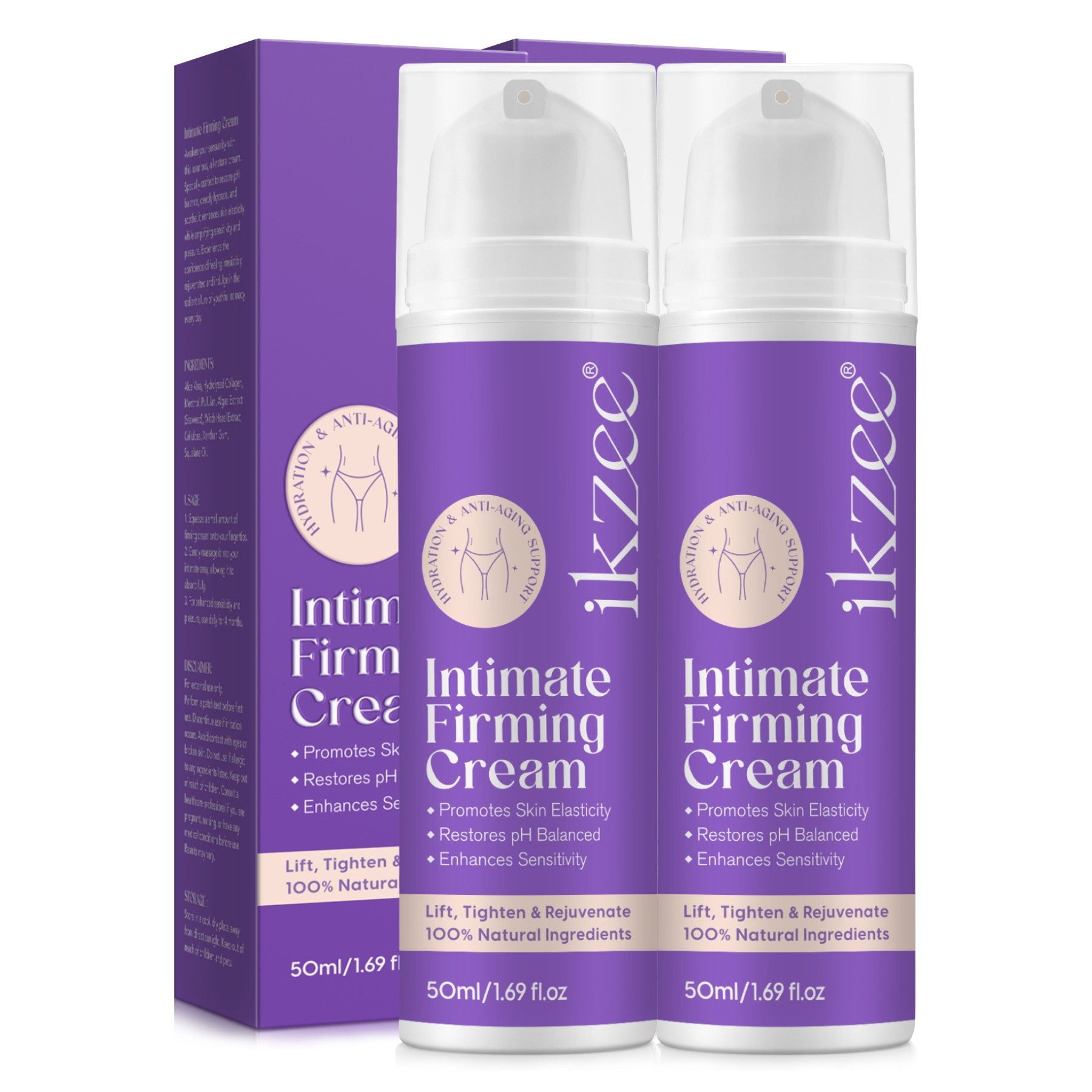 P-Beauty Cosmetic Accessories Intimcreme Intimpflege Vaginal Creme Feuchtigkeitscreme Lifting Firming Cream, 2-tlg., Vaginal Feuchtigkeitscreme, Creme, Pflege