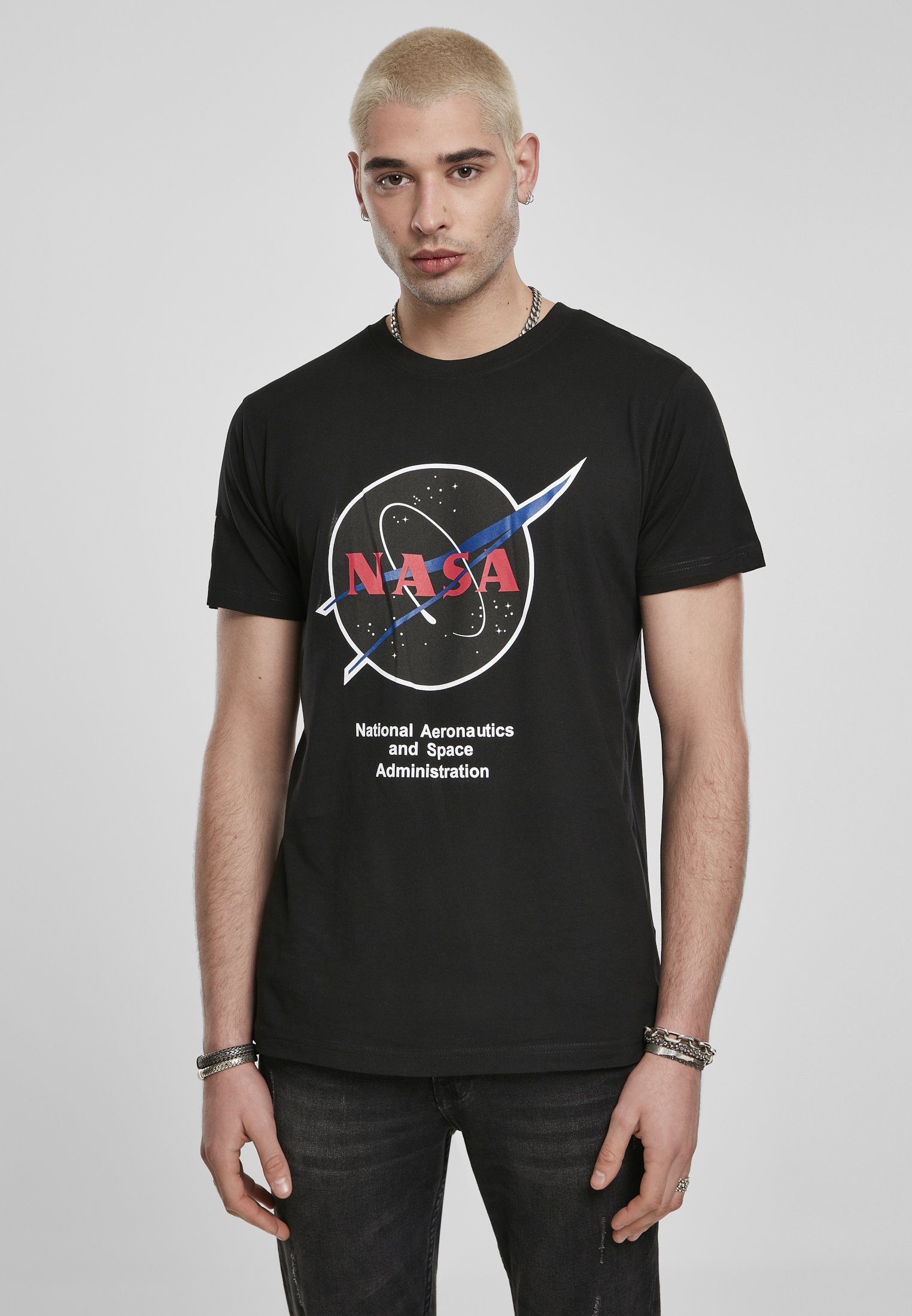 Logo NASA MisterTee Insignia Retro Herren (1-tlg) T-Shirt Tee