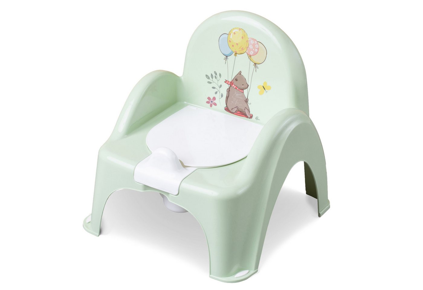 Babykajo Töpfchen mit Musik, (2-tlg), Kinder Töpfchen mit Anti-Rutsch Beschichtung und herausnehmbarem Topf