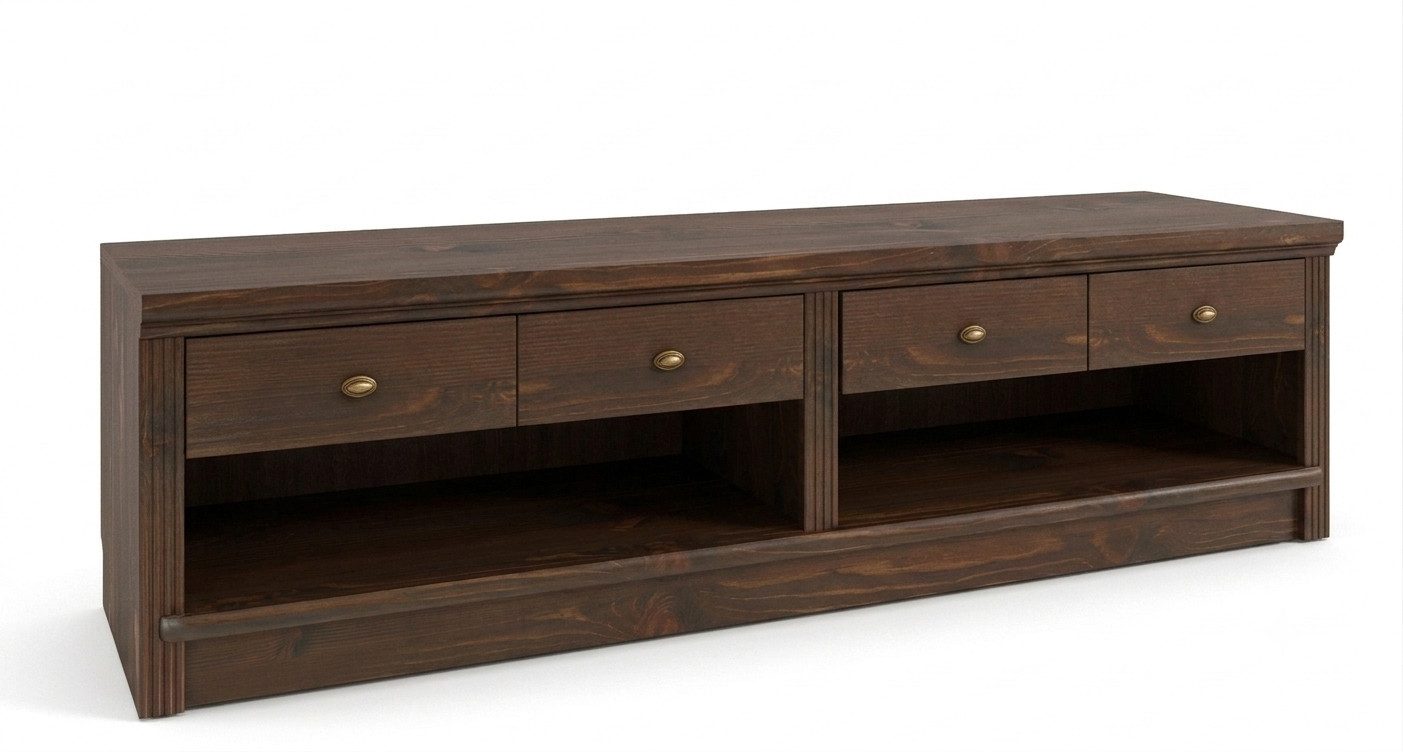 OTTO home Lowboard Soeren TV-Kommode (B/T/H: 158/45/45 cm), aus massiver Kiefer, mit 2 Schubladen, FSC®-zertifiziert – Bild 2 von 5