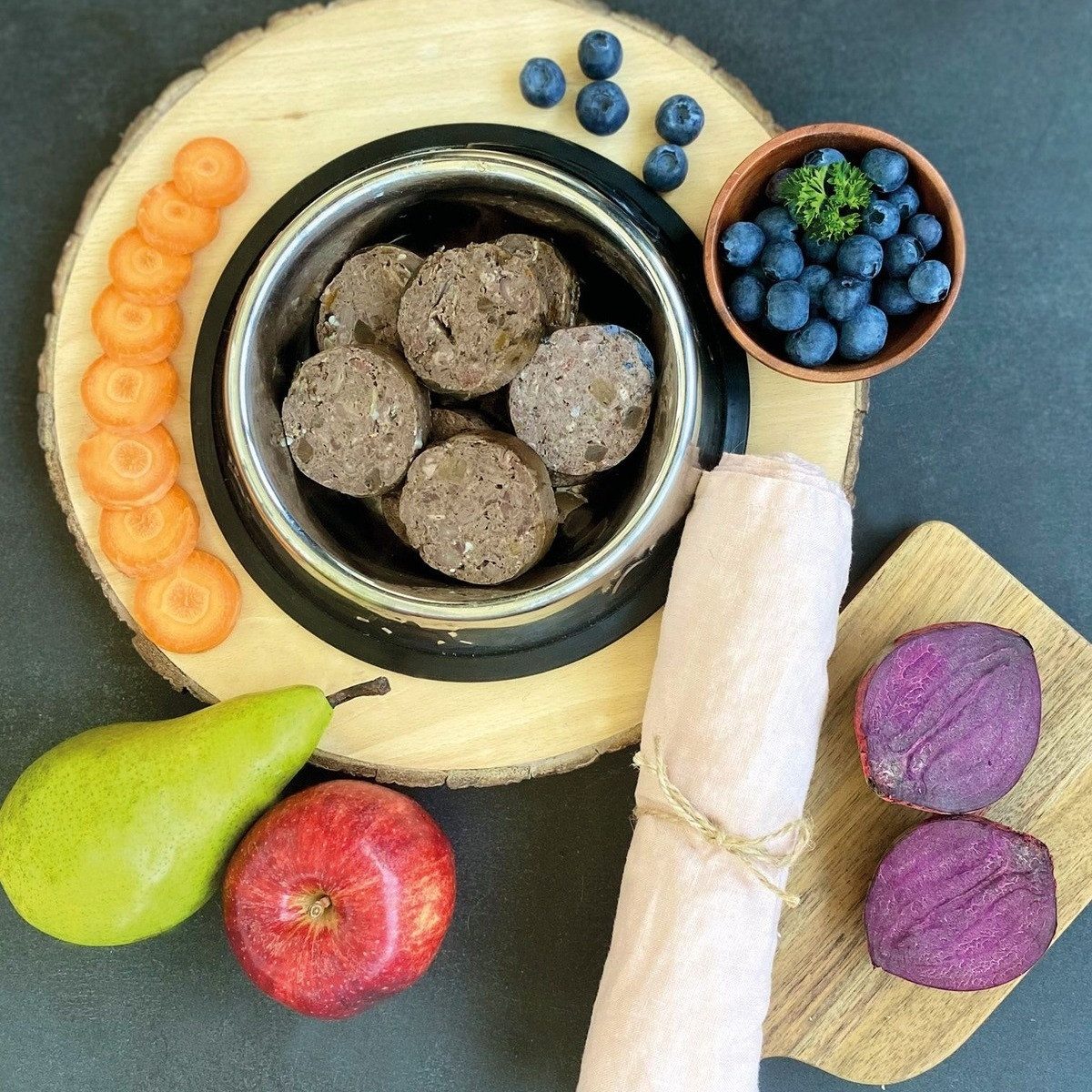 Fresco BarfWurst Kaninchen und Ente pur 400 g, für: Hund