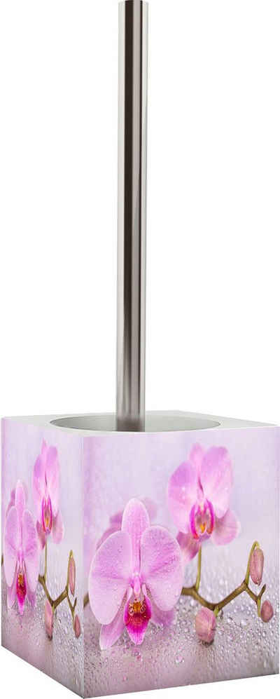 Sanilo WC-Reinigungsbürste Blooming, eckige Form, mit auswechselbarem Bürstenkopf