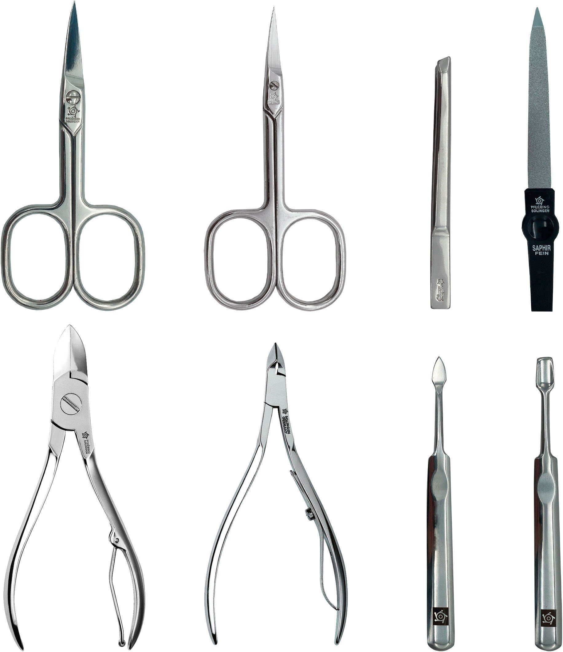 PFEILRING Maniküre-Etui, 8 tlg., Rahmenetui Rindleder günstig online kaufen