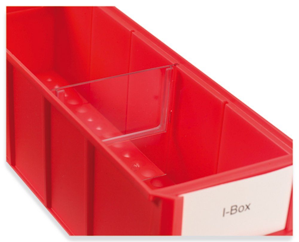 PROREGAL® Stapelbox SparSet 100x Trennsteg für schmale Industrieboxen, Breite 9cm (100 St)